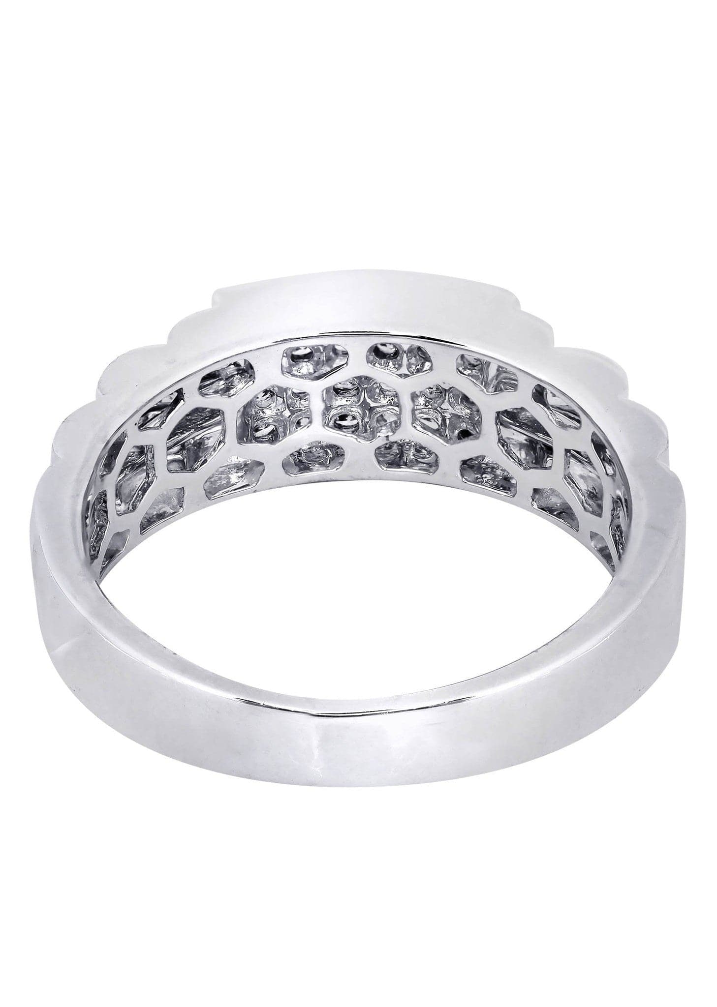 White Gold Mens Diamond Ring| 0.43 Carats| 7.13 Grams - Image 3