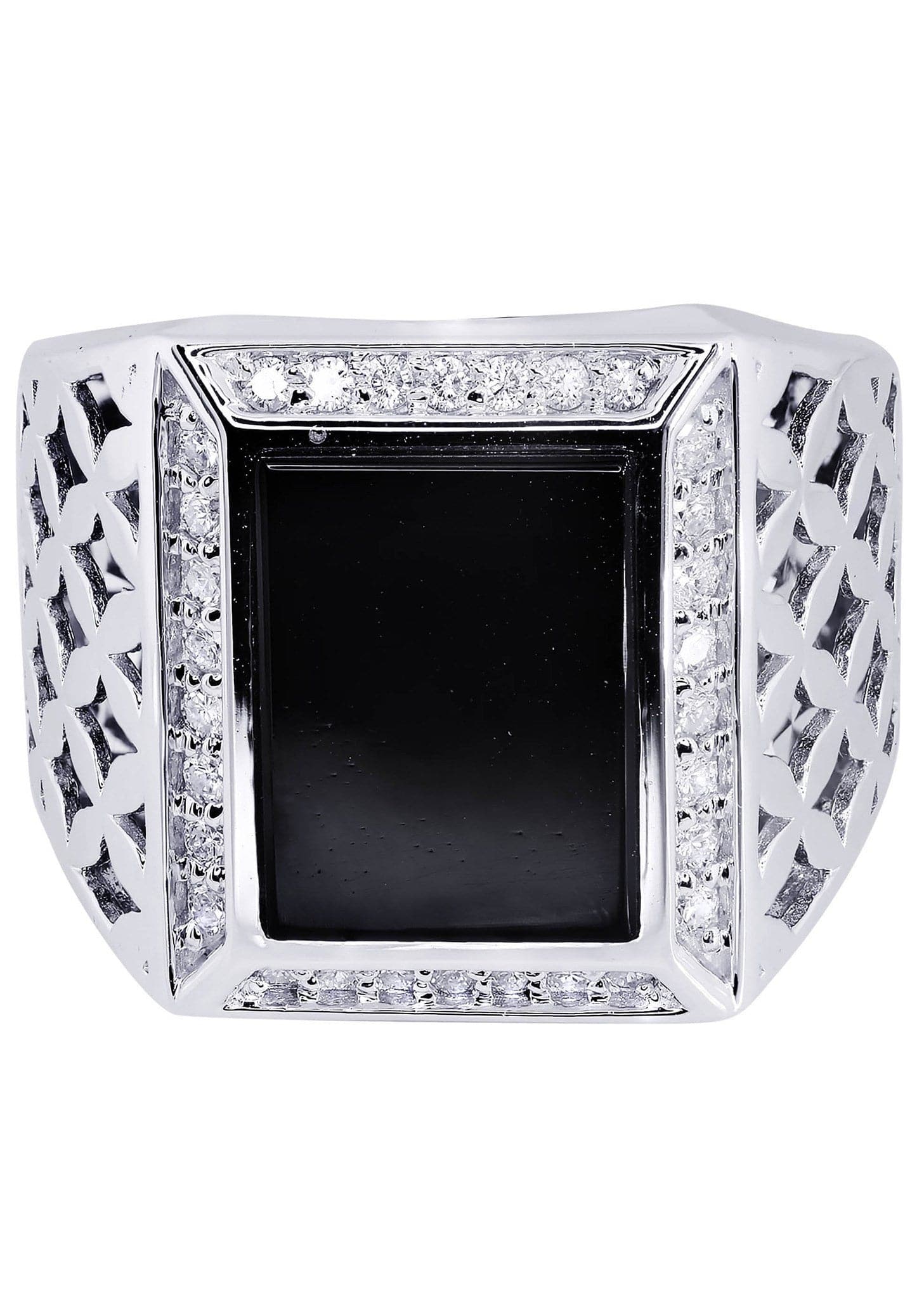 White Gold Pinky Diamond Ring| 0.44 Carats| 14.57 Grams