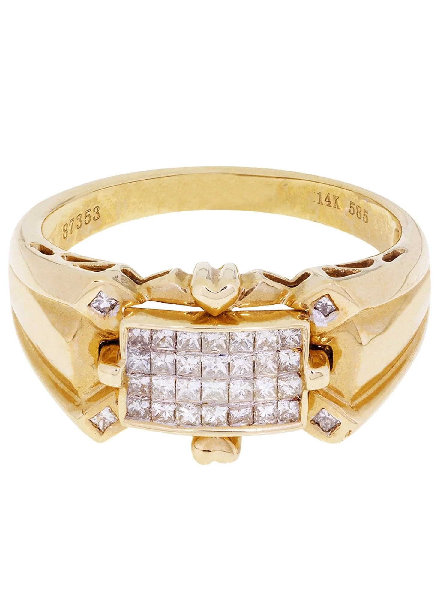 Mens Diamond Ring / Pinky Diamond Ring| 0.44 Carats