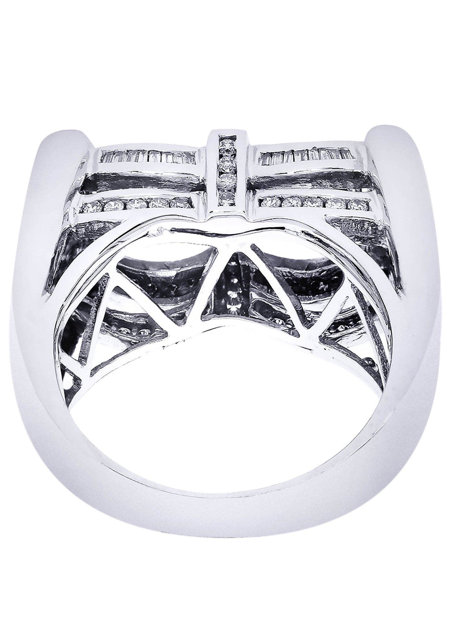 White Gold Mens Diamond Ring| 0.45 Carats| 15.35 Grams - Image 3