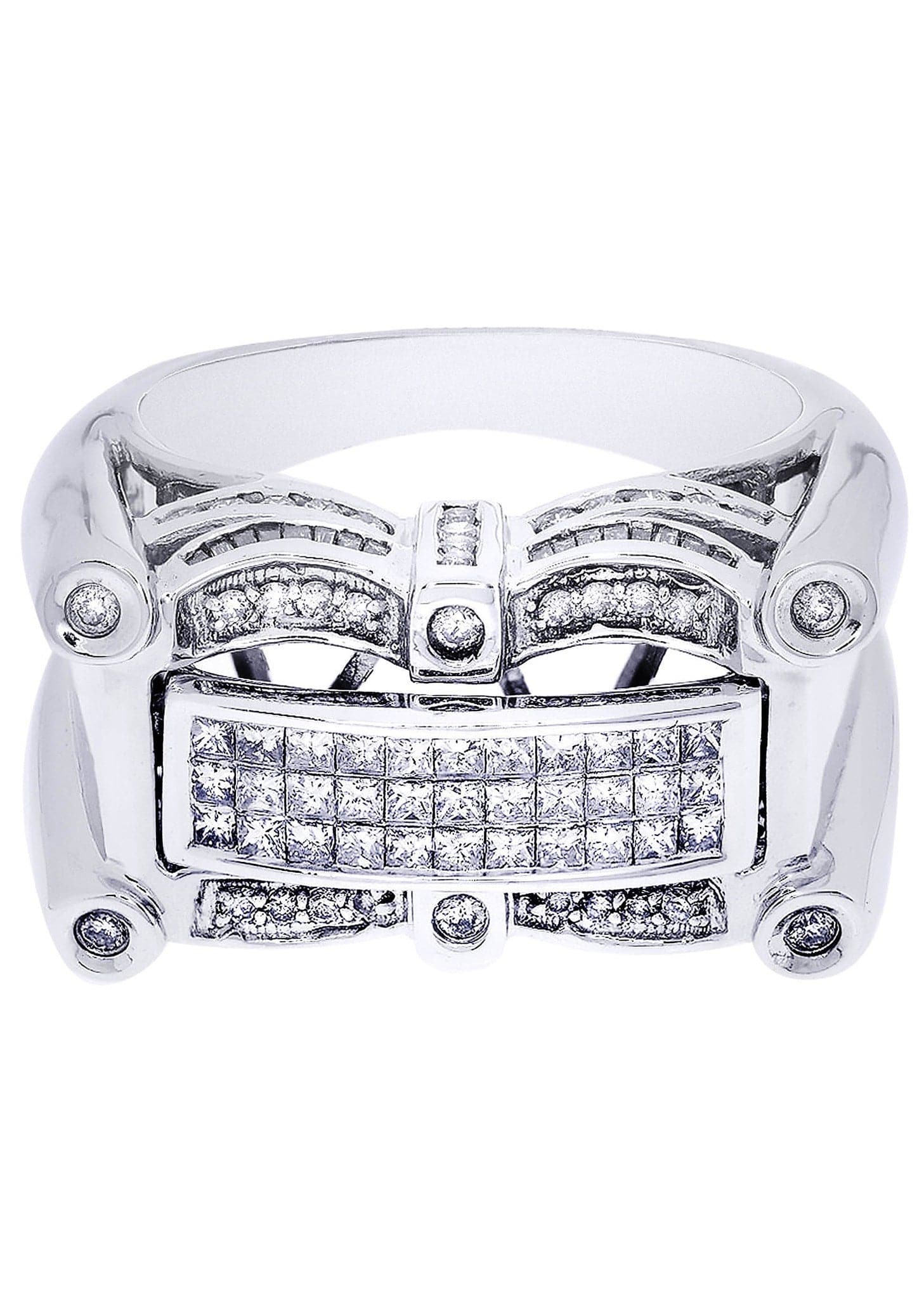 White Gold Mens Diamond Ring| 0.45 Carats| 15.47 Grams