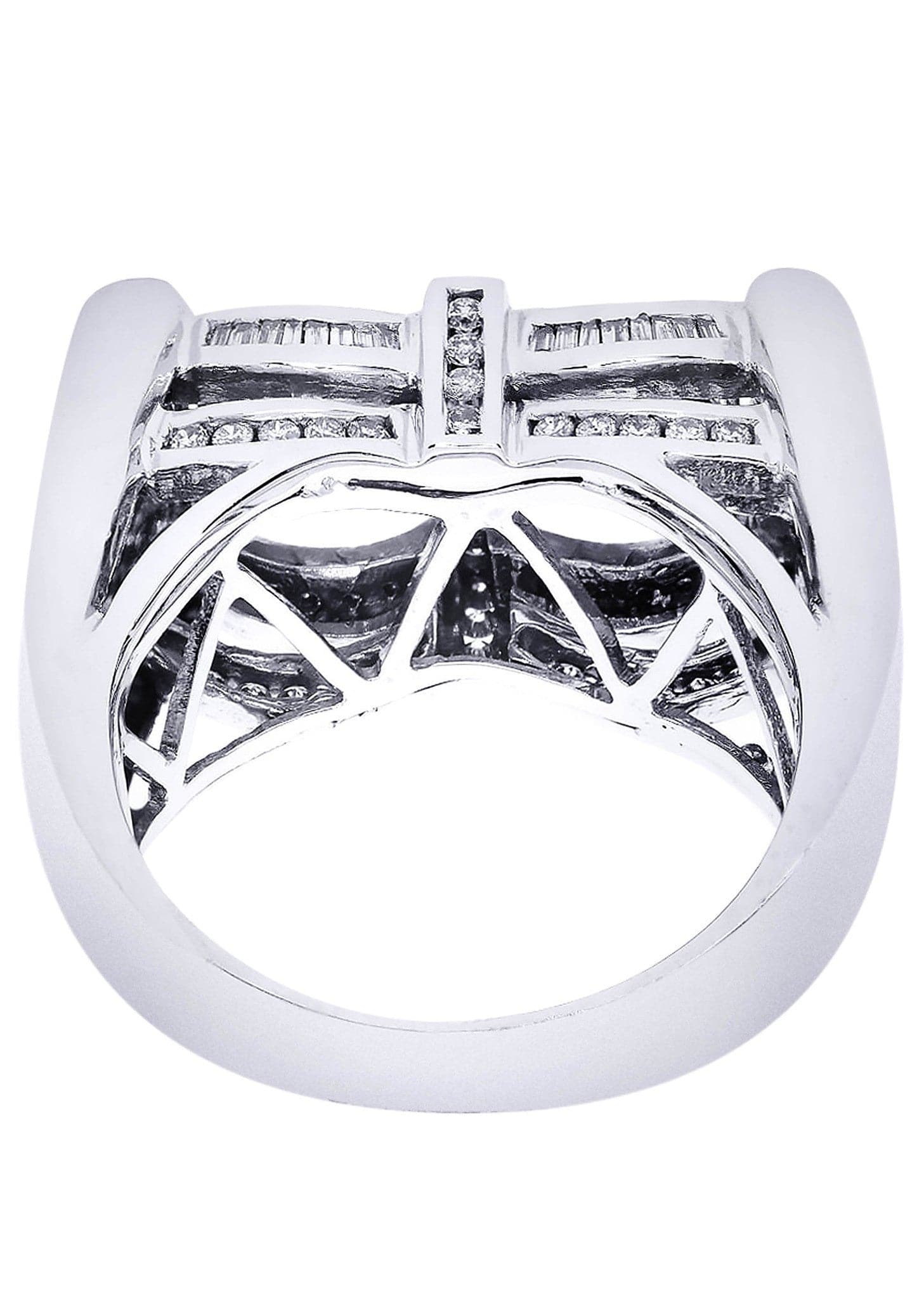 White Gold Mens Diamond Ring| 0.45 Carats| 15.47 Grams - Image 3