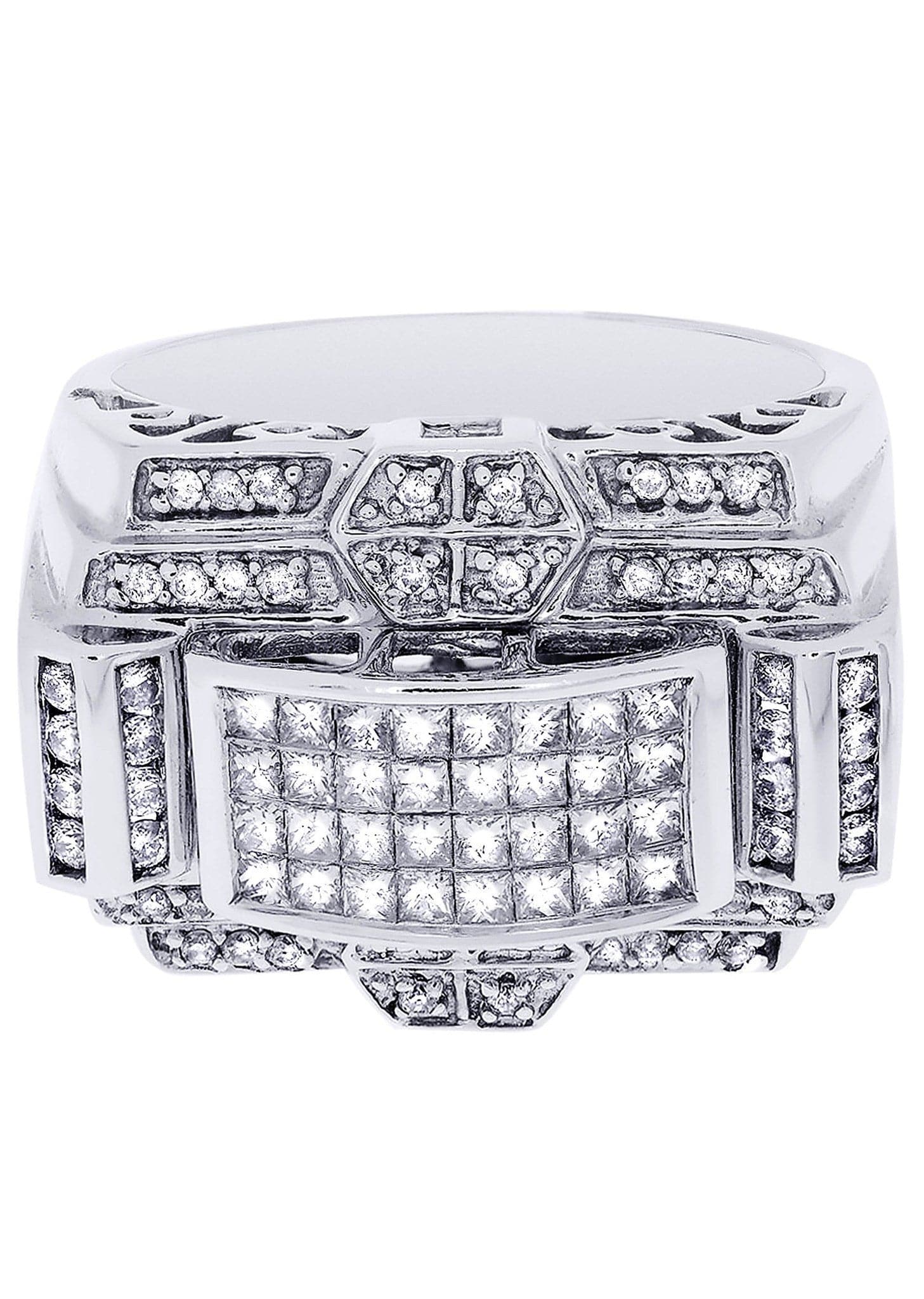 White Gold Mens Diamond Ring| 0.45 Carats| 16.78 Grams