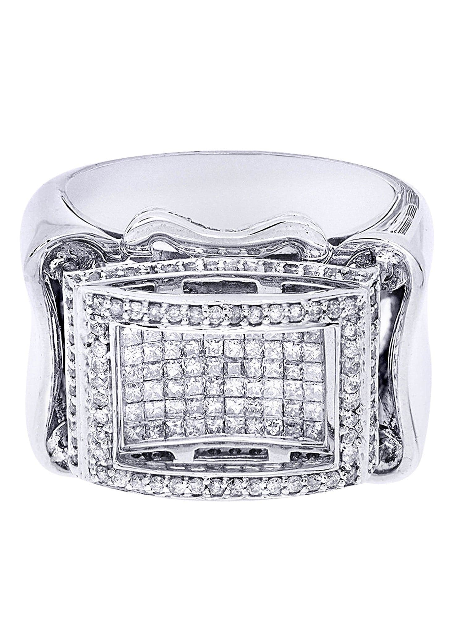 White Gold Mens Diamond Ring| 1.2 Carats| 18.26 Grams
