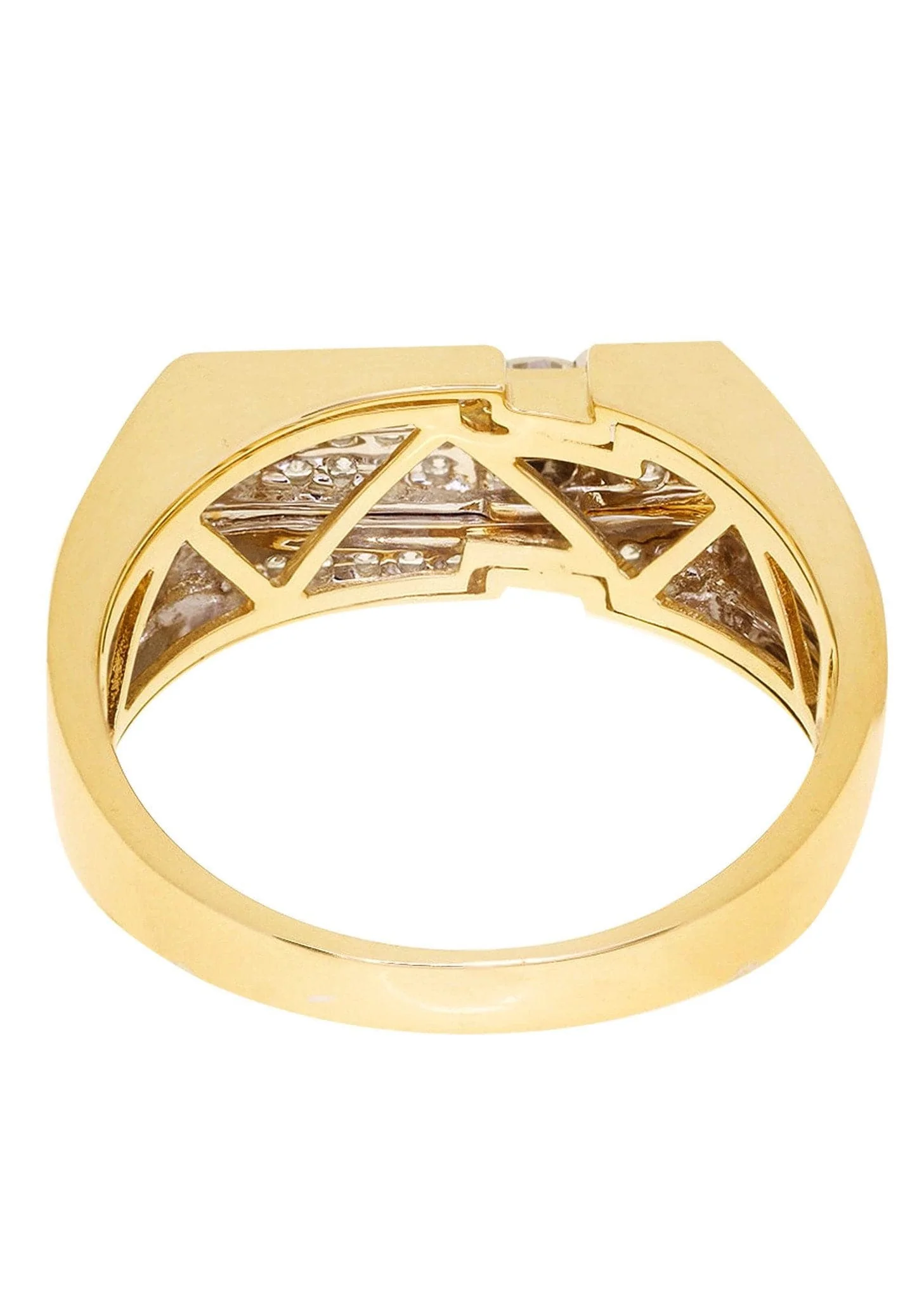 White Gold Mens Diamond Ring| 0.48 Carats| 6.27 Grams - Image 3