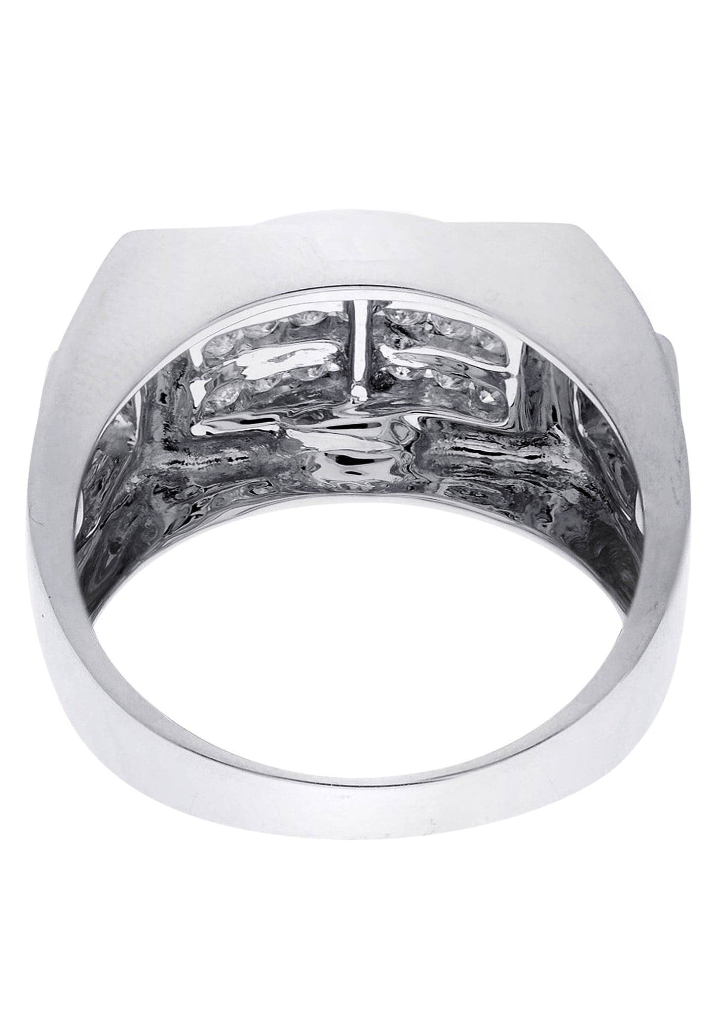 White Gold Mens Diamond Ring| 0.51 Carats| 11.07 Grams - Image 3