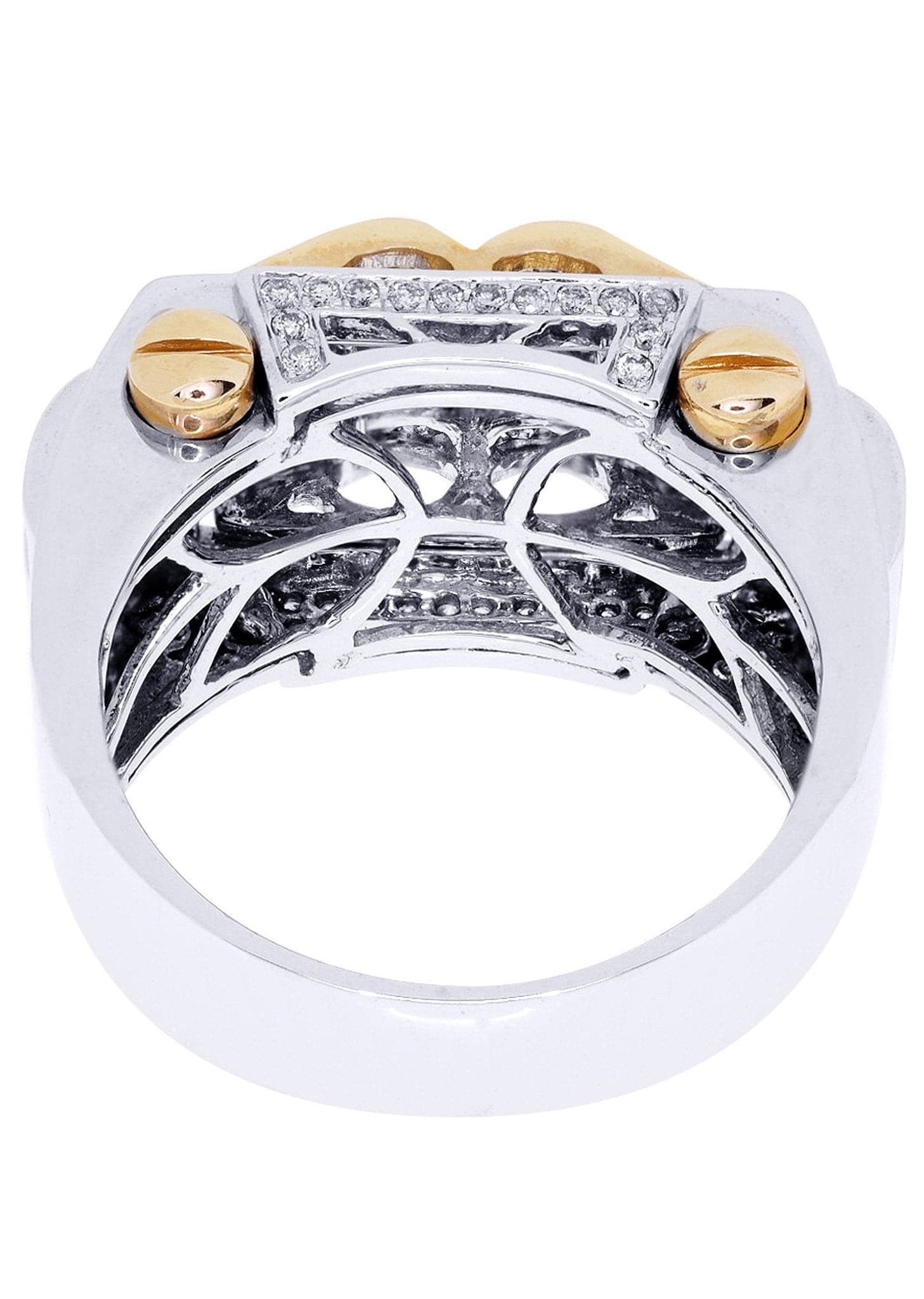 White Gold Mens Diamond Ring| 0.52 Carats| 14.49 Grams - Image 3