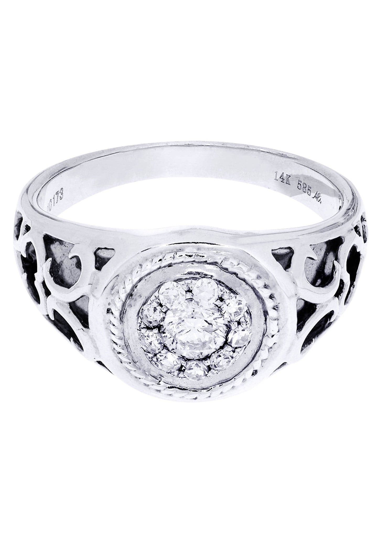 White Gold Mens Diamond Ring| 0.53 Carats| 6.28 Grams