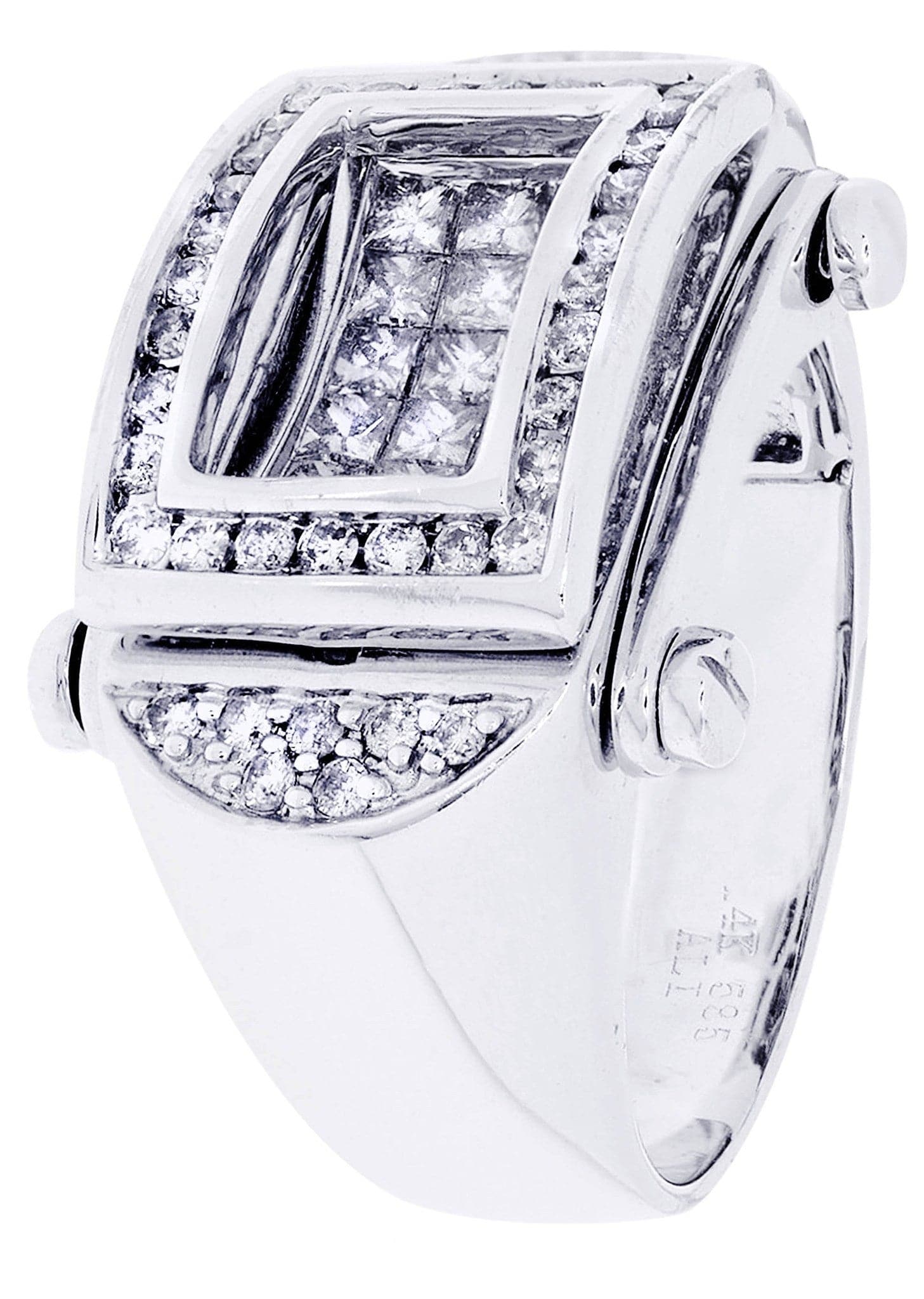 White Gold Mens Diamond Ring| 0.54 Carats| 14.84 Grams - Image 2