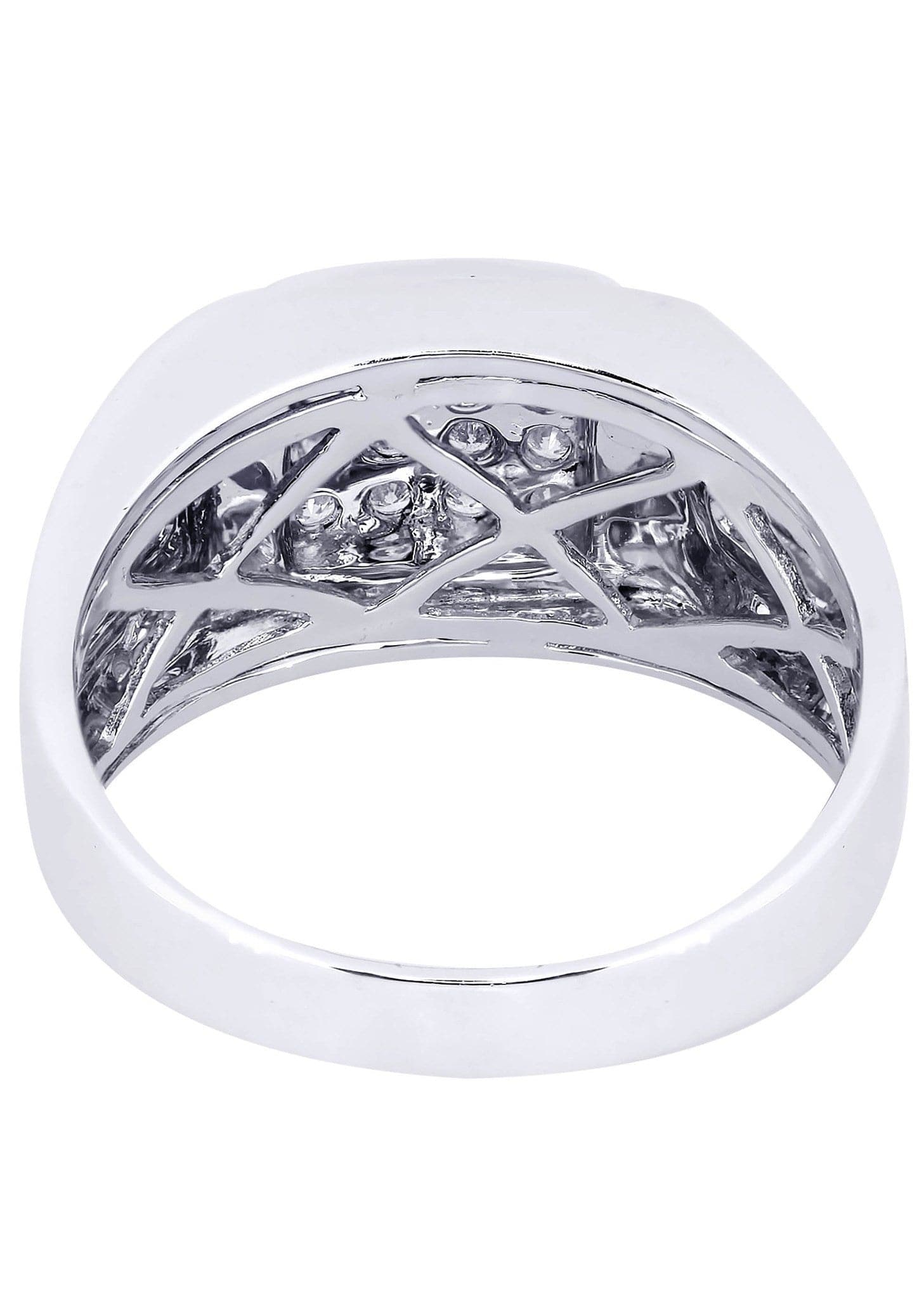 White Gold Mens Diamond Ring| 0.54 Carats| 8.94 Grams - Image 3