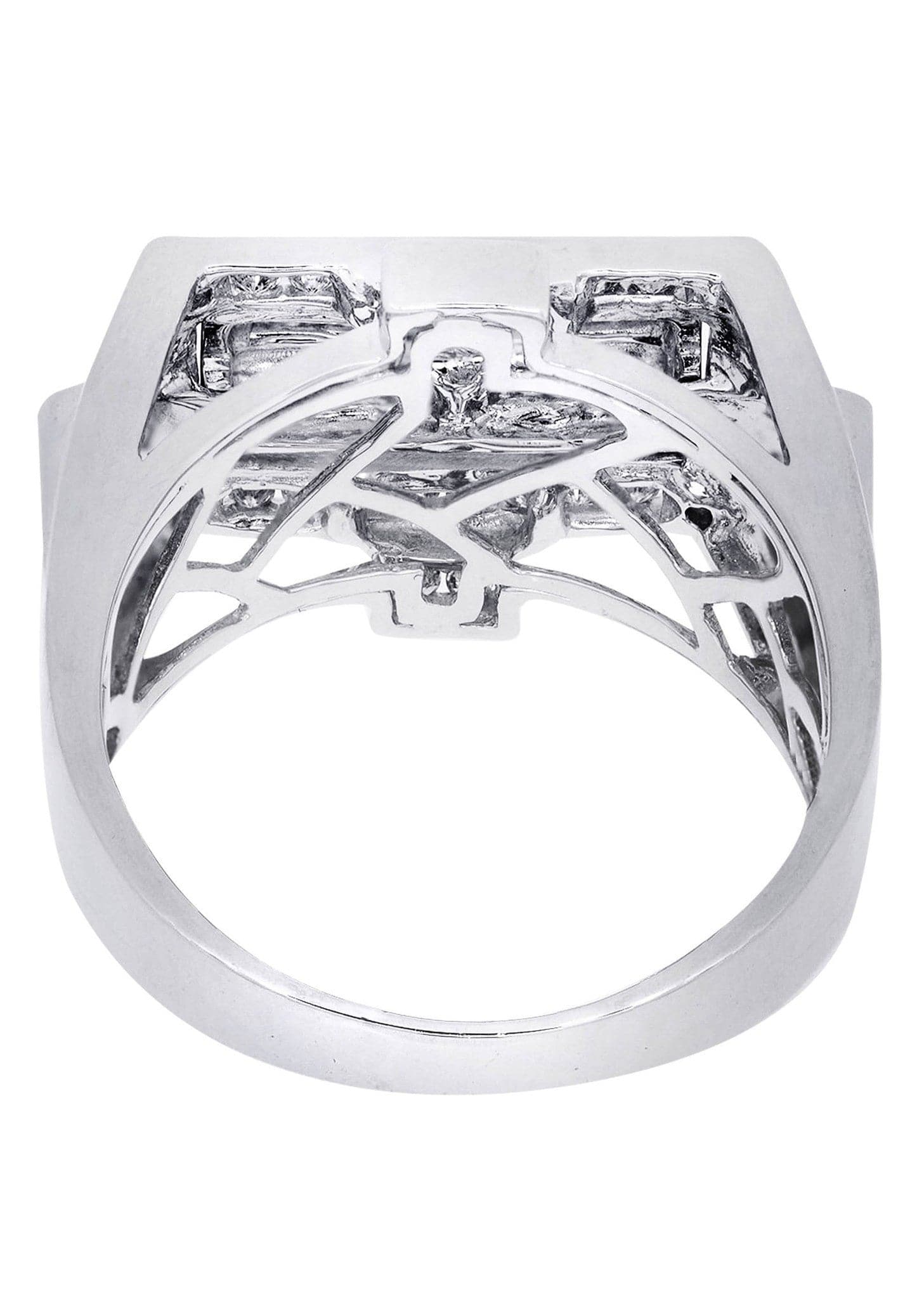 White Gold Mens Diamond Ring| 0.57 Carats| 11.26 Grams - Image 3