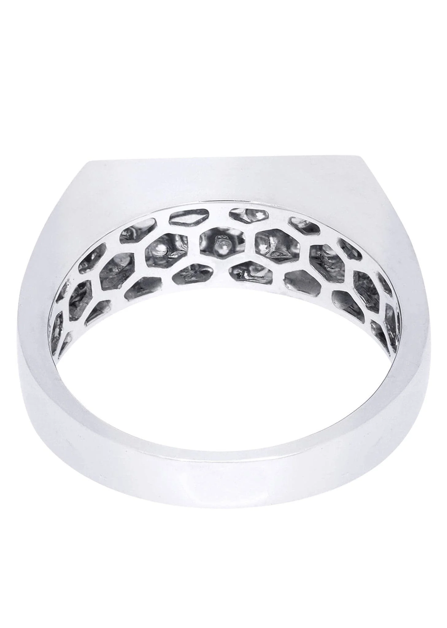 White Gold Mens Diamond Ring| 0.59 Carats| 7.93 Grams - Image 3