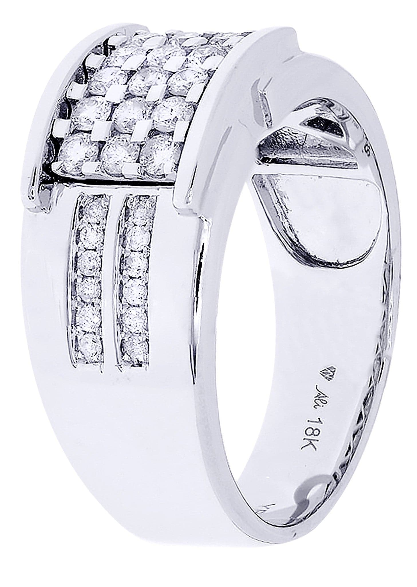 White Gold Pinky Diamond Ring| 0.61 Carats| 9.58 Grams - Image 2