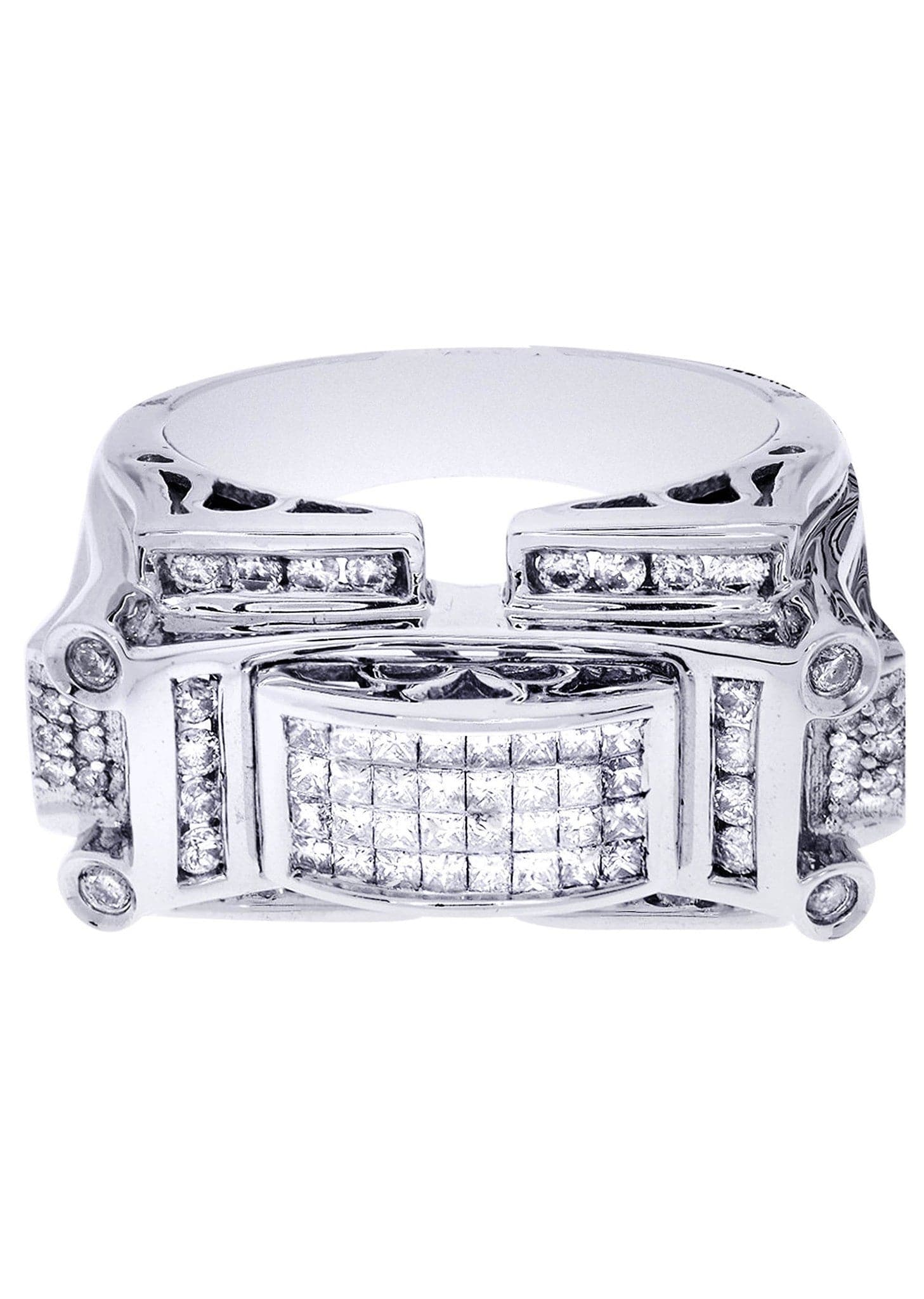 White Gold Mens Diamond Ring| 0.63 Carats| 15.04 Grams