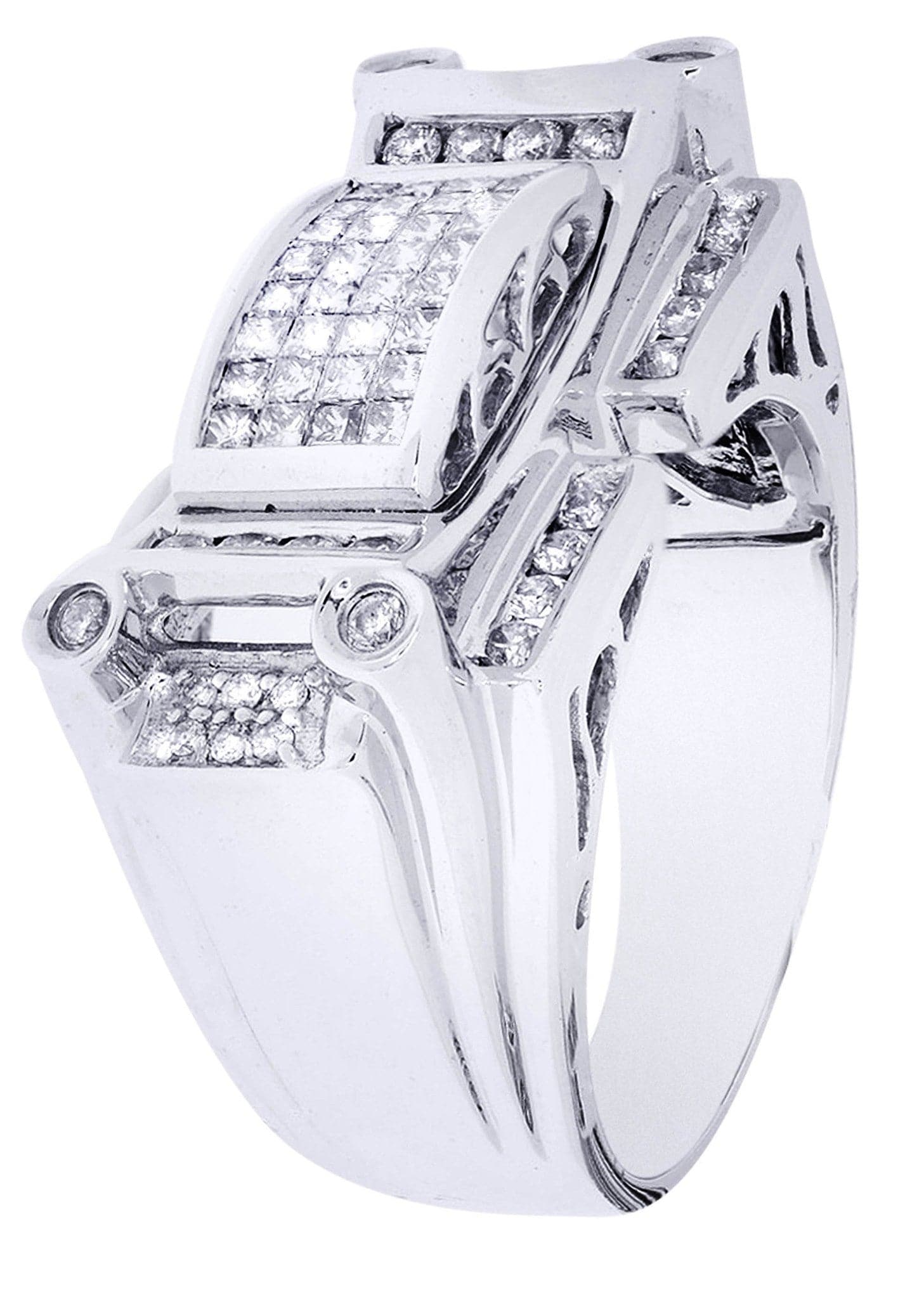 White Gold Mens Diamond Ring| 0.63 Carats| 15.04 Grams - Image 2