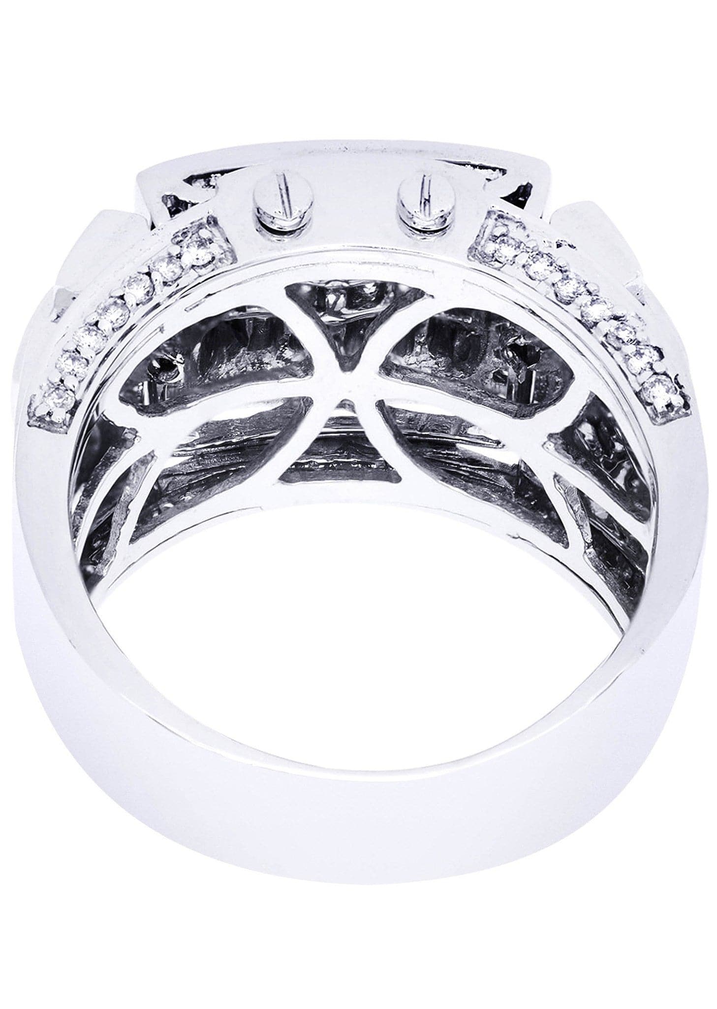 White Gold Mens Diamond Ring| 0.63 Carats| 15.47 Grams - Image 3