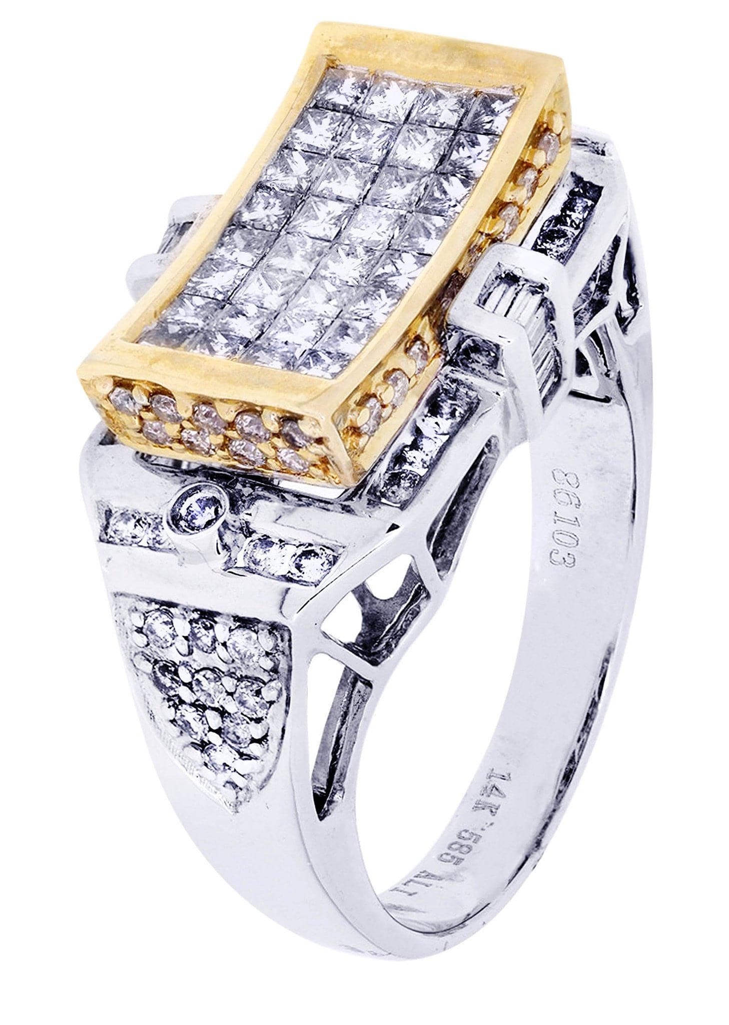 White Gold Mens Diamond Ring | 0.64 Carats| 9.05 Grams - Image 2