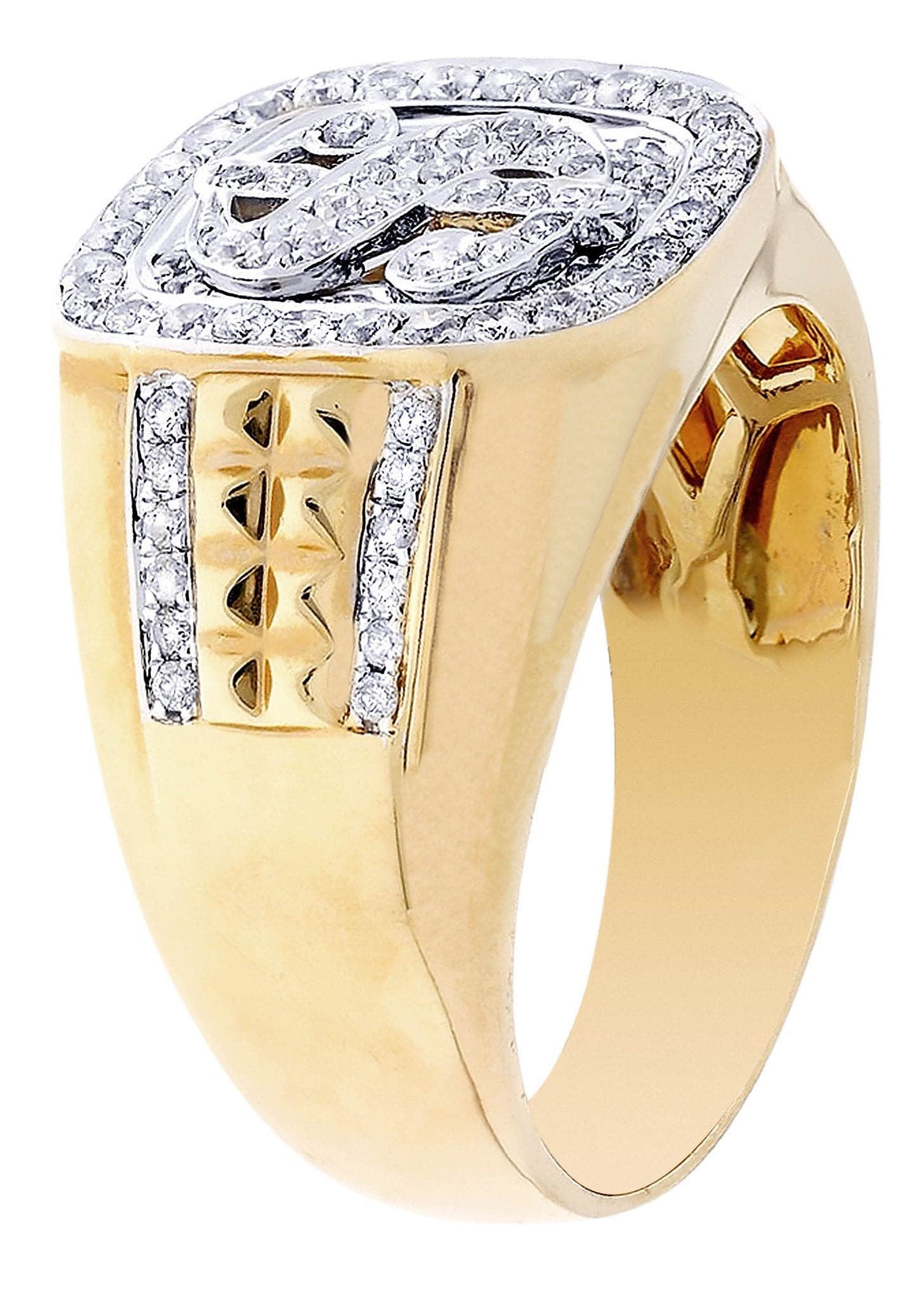 Money Sign Mens Diamond Ring / Pinky Diamond Ring| 0.65 Carats - Image 2