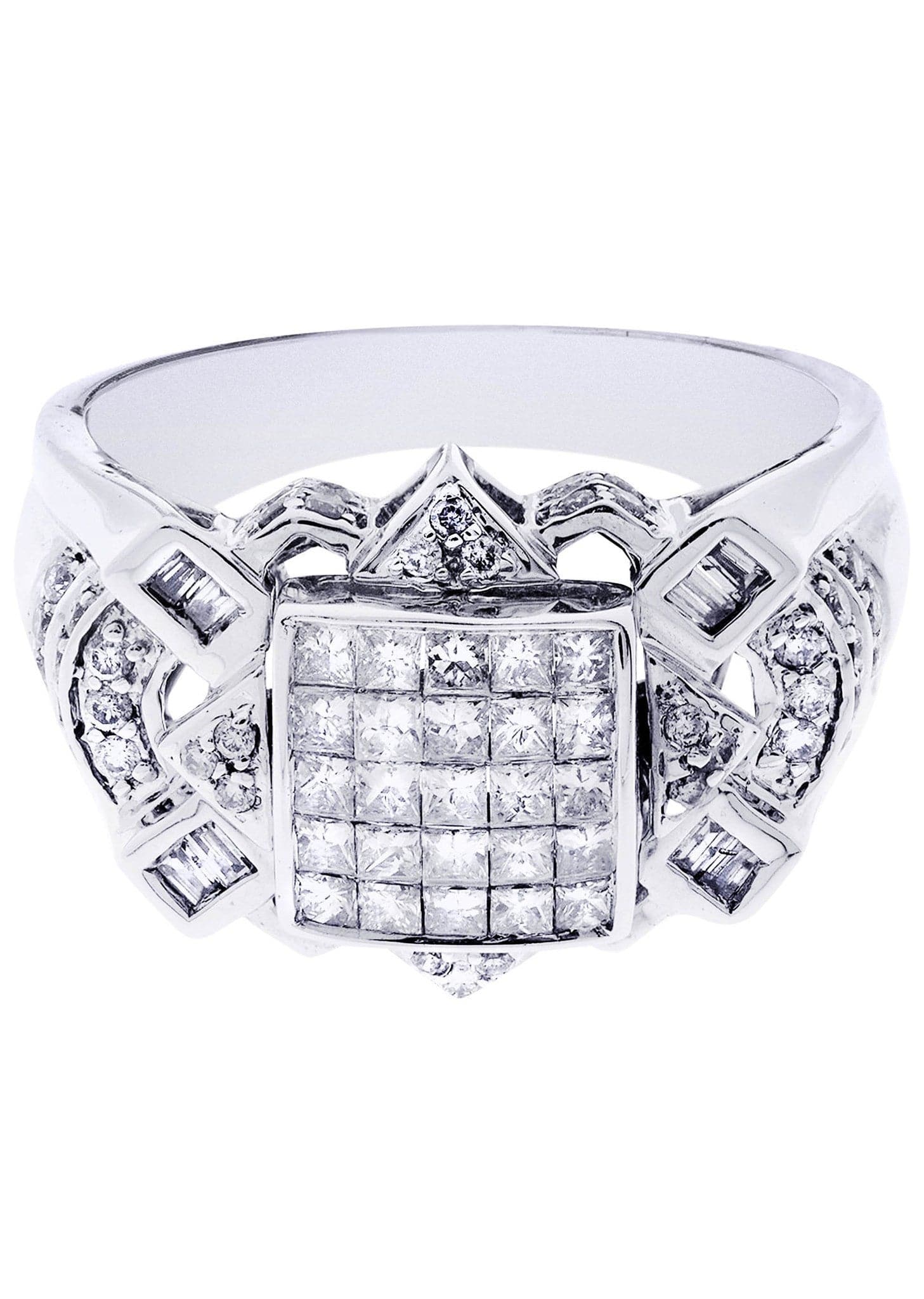 White Gold Mens Diamond Ring| 0.67 Carats| 10.12 Grams