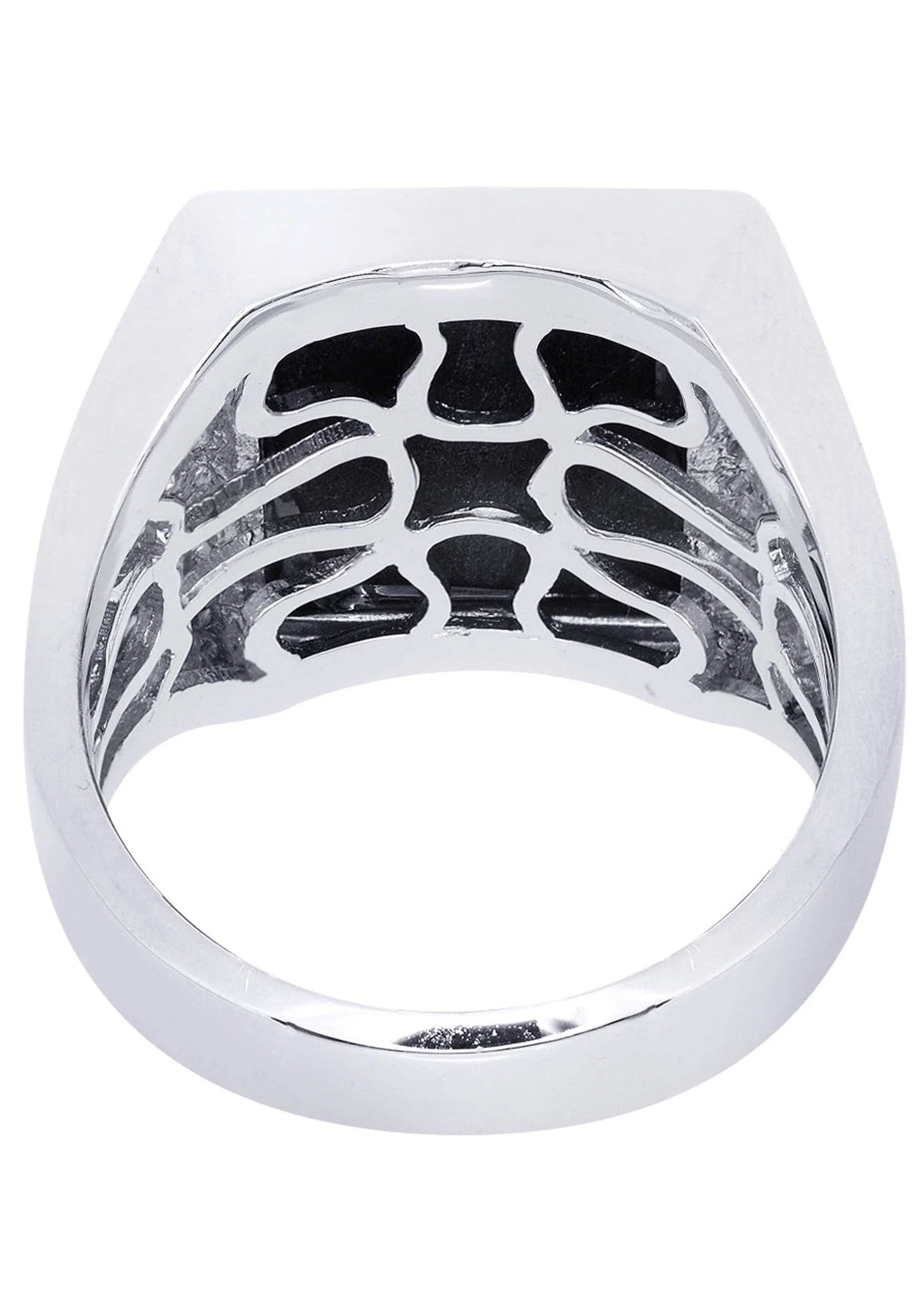 White Gold Mens Diamond Ring| 0.67 Carats| 13.66 Grams - Image 3