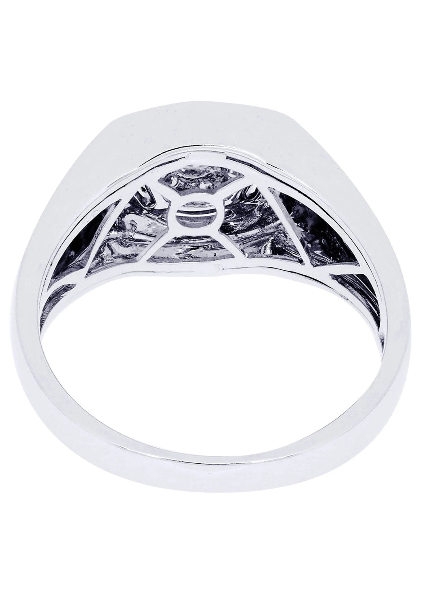 White Gold Mens Diamond Ring| 0.67 Carats| 6.73 Grams - Image 3