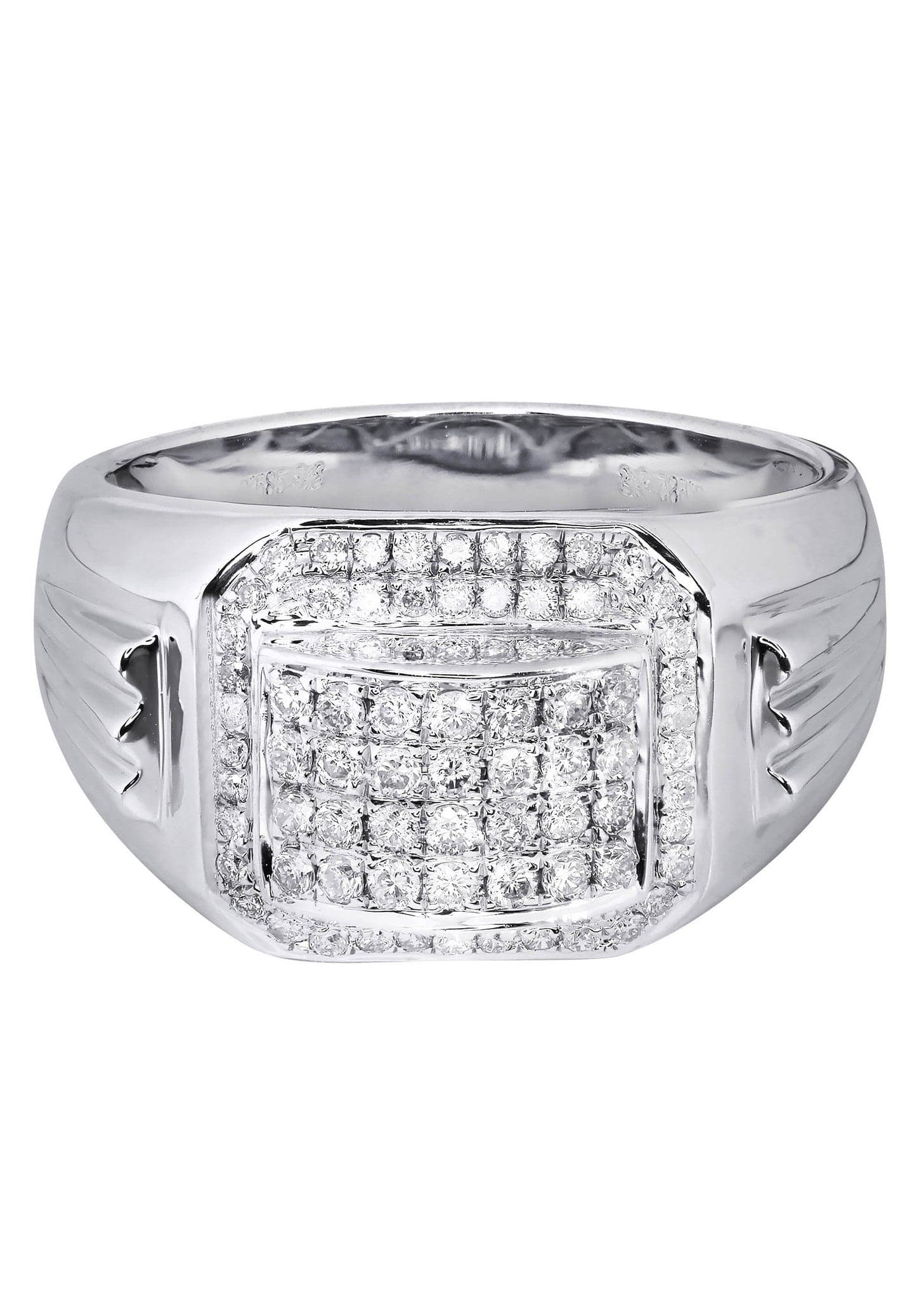 White Gold Mens Diamond Ring| 0.67 Carats| 9.61 Grams