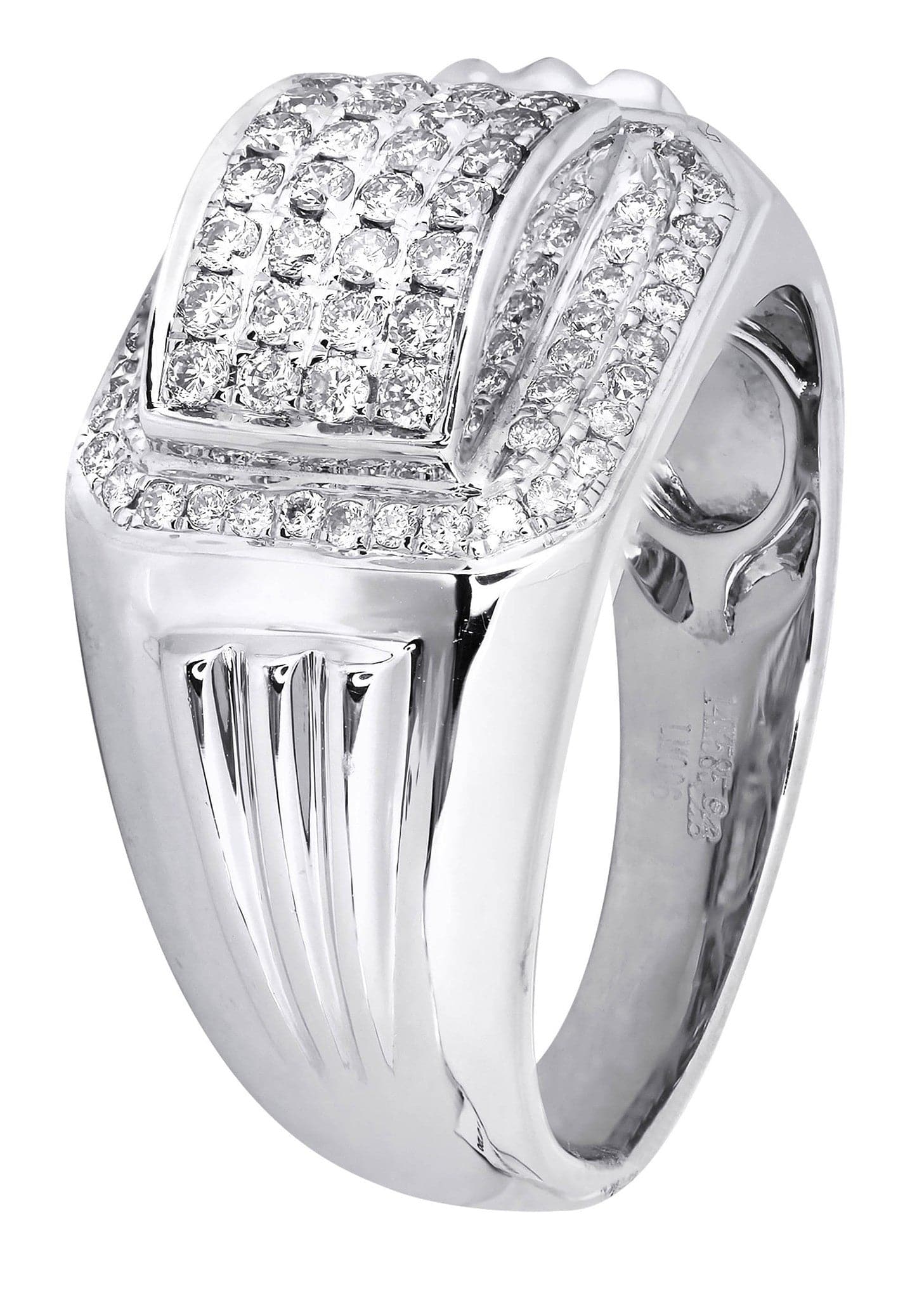 White Gold Mens Diamond Ring| 0.67 Carats| 9.61 Grams - Image 2