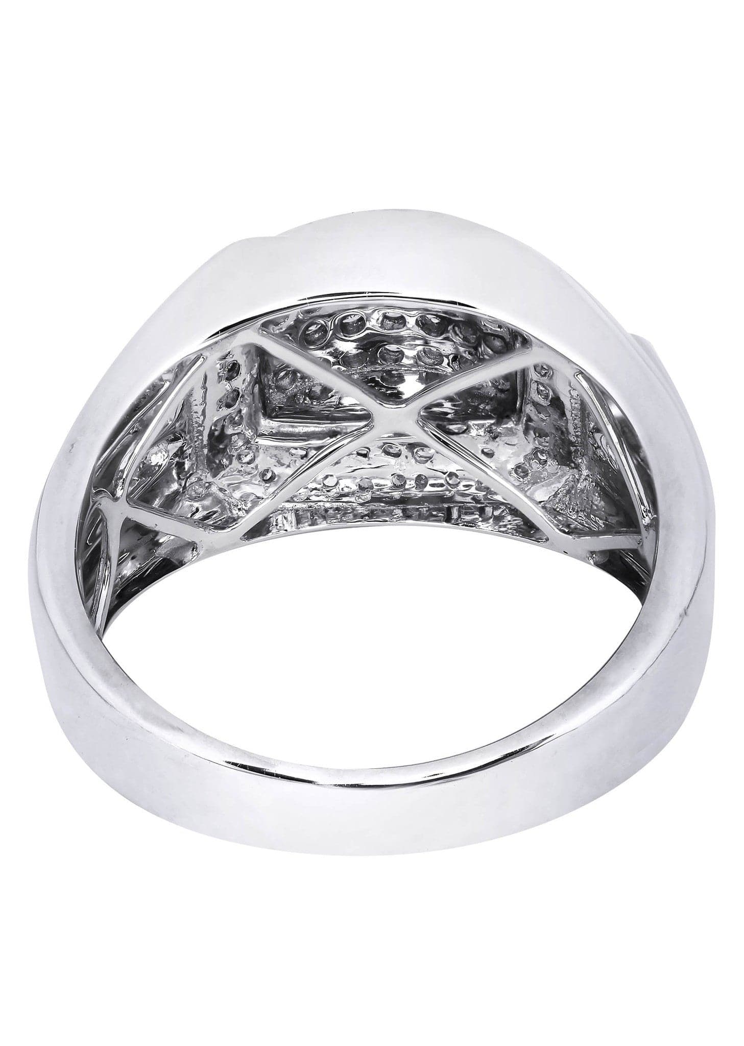 White Gold Mens Diamond Ring| 0.67 Carats| 9.61 Grams - Image 3