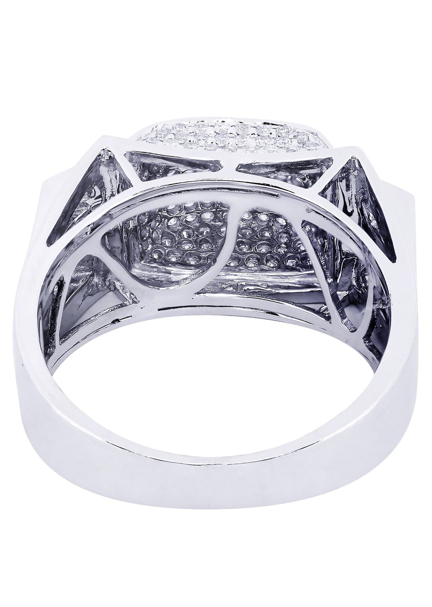 White Gold Mens Diamond Ring| 0.68 Carats| 9.67 Grams - Image 3