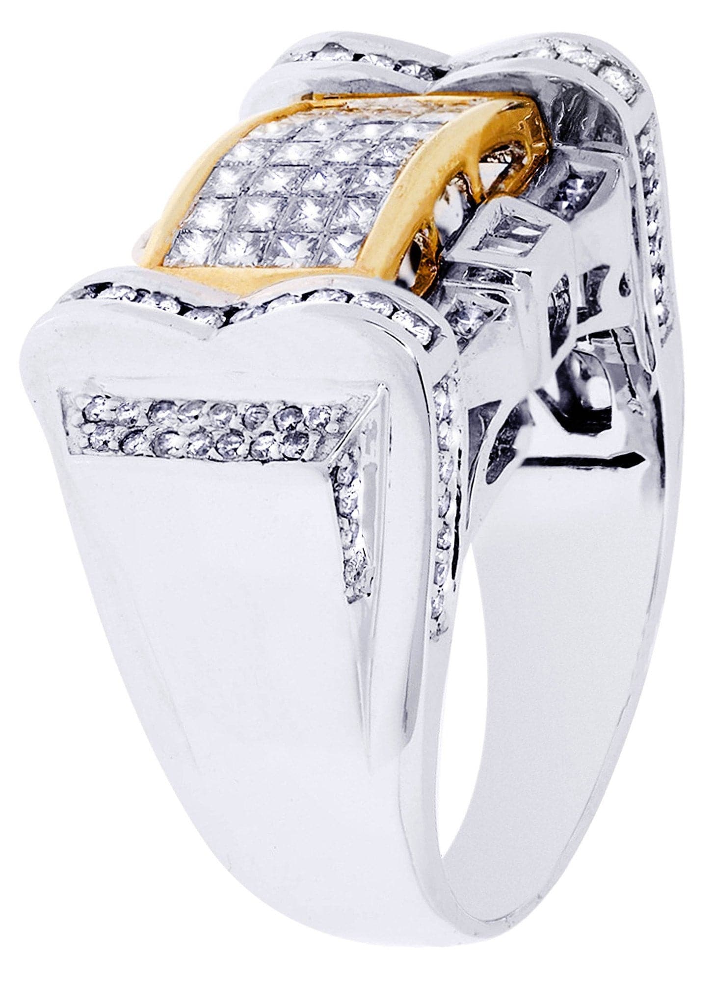 White Gold Mens Diamond Ring| 0.72 Carats| 16.76 Grams - Image 2