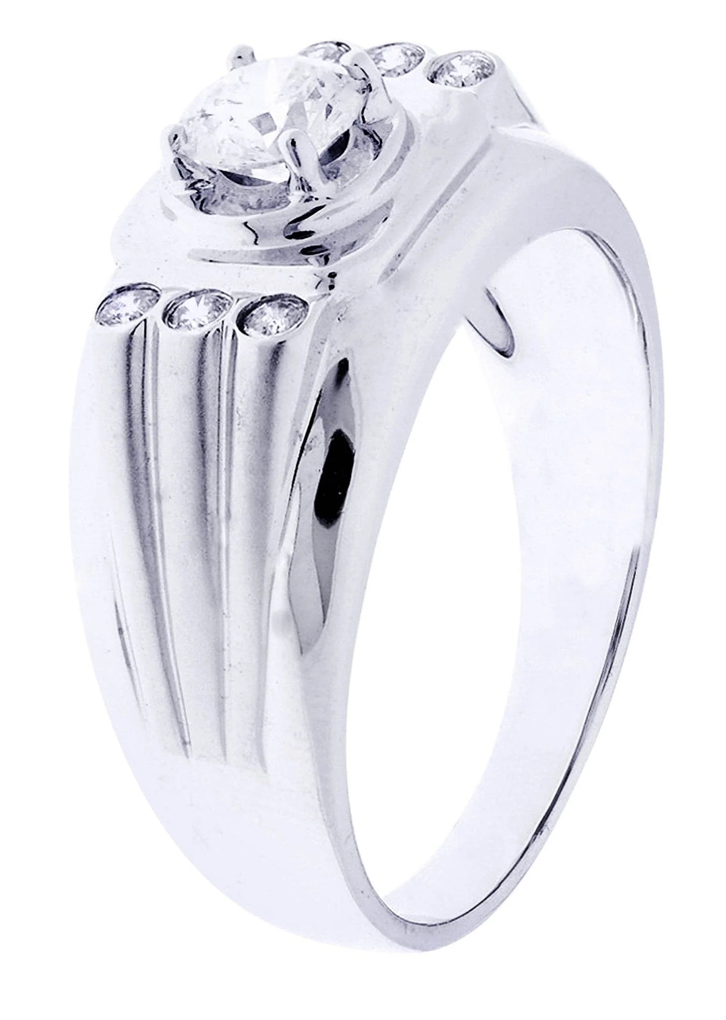 White Gold Pinky Diamond Ring| 0.72 Carats| 7.77 Grams - Image 2