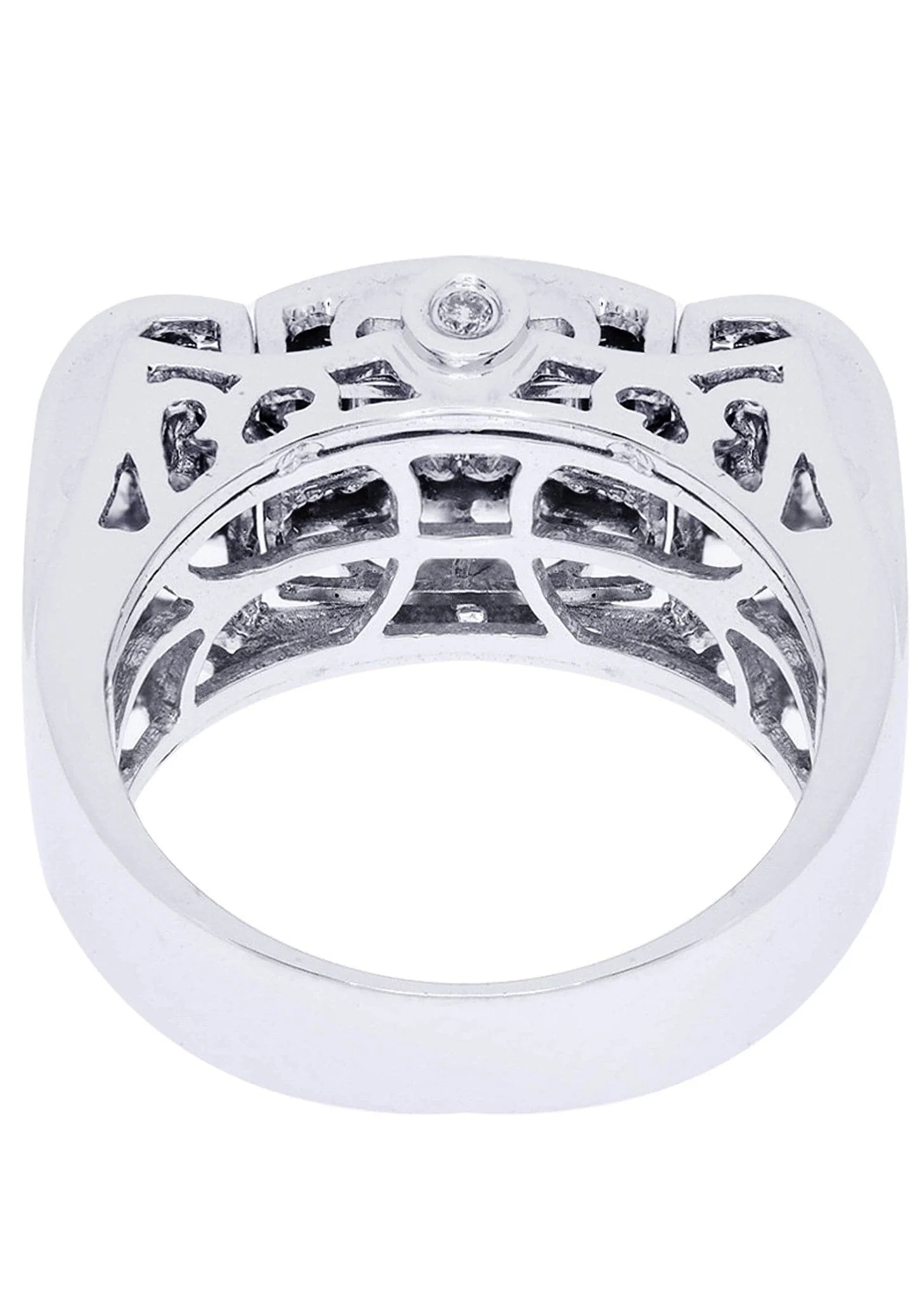 White Gold Mens Diamond Ring| 0.73 Carats| 12.18 Grams - Image 3