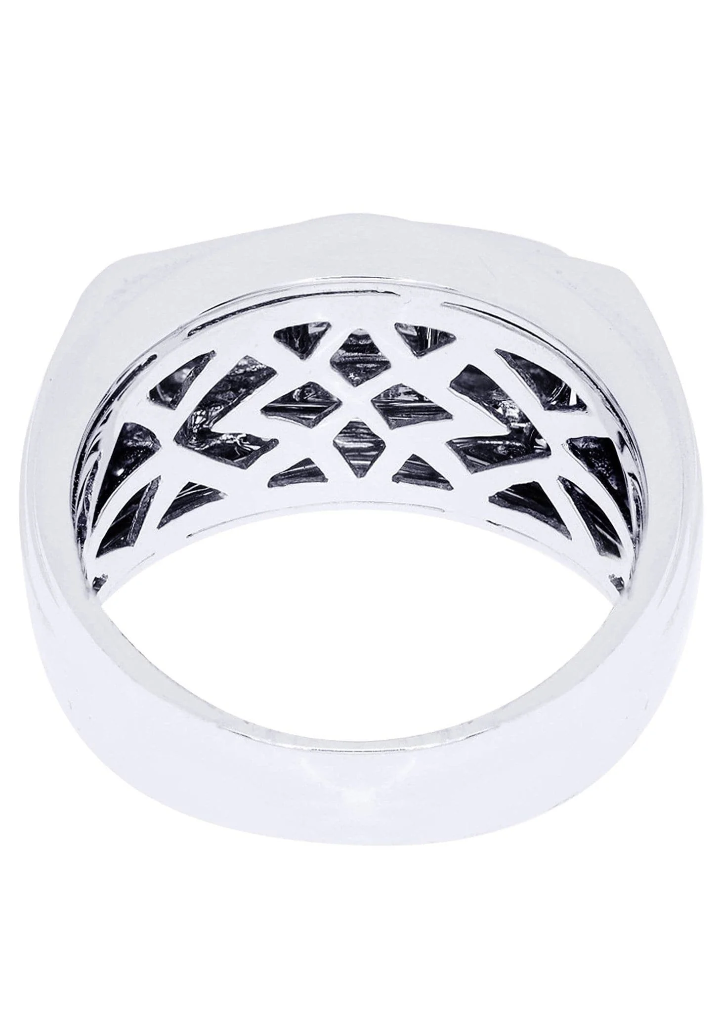 White Gold Mens Diamond Ring| 0.74 Carats| 11.07 Grams - Image 3