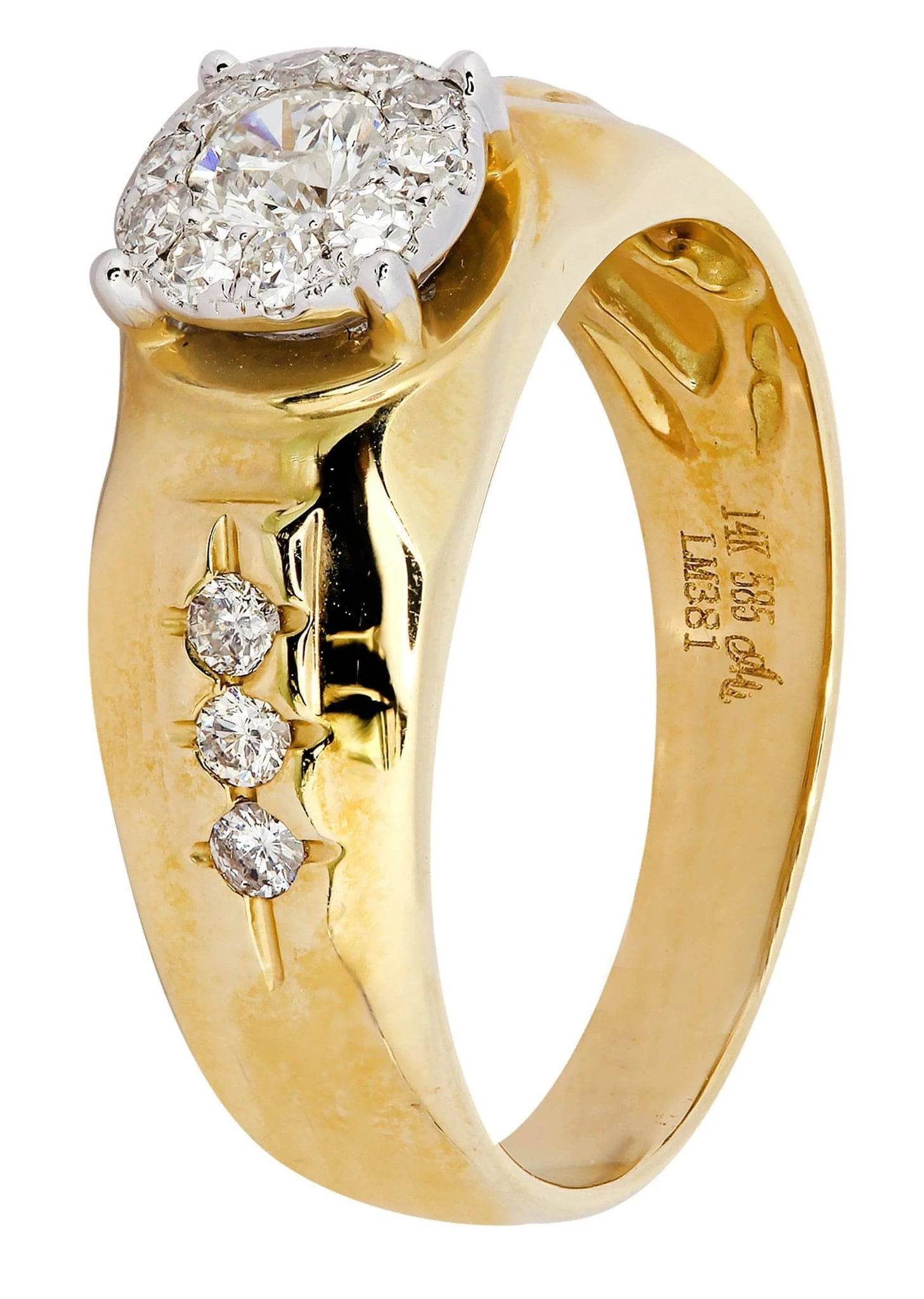 Mens Diamond Ring / Pinky Diamond Ring| 0.75 Carats - Image 2