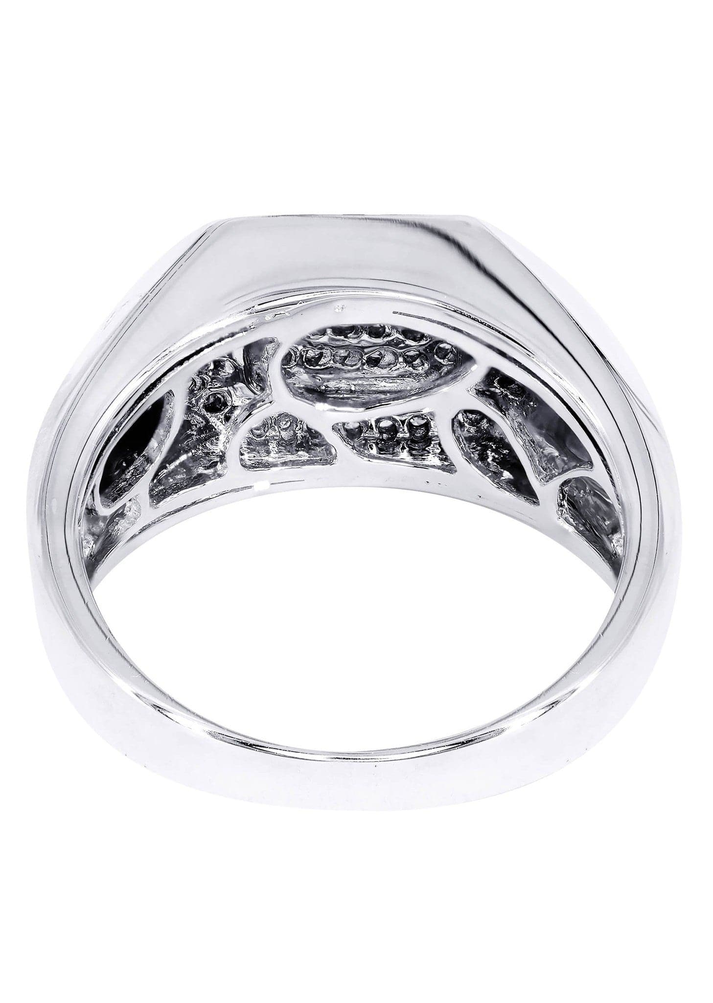 White Gold Mens Diamond Ring| 0.76 Carats| 10.48 Grams - Image 3