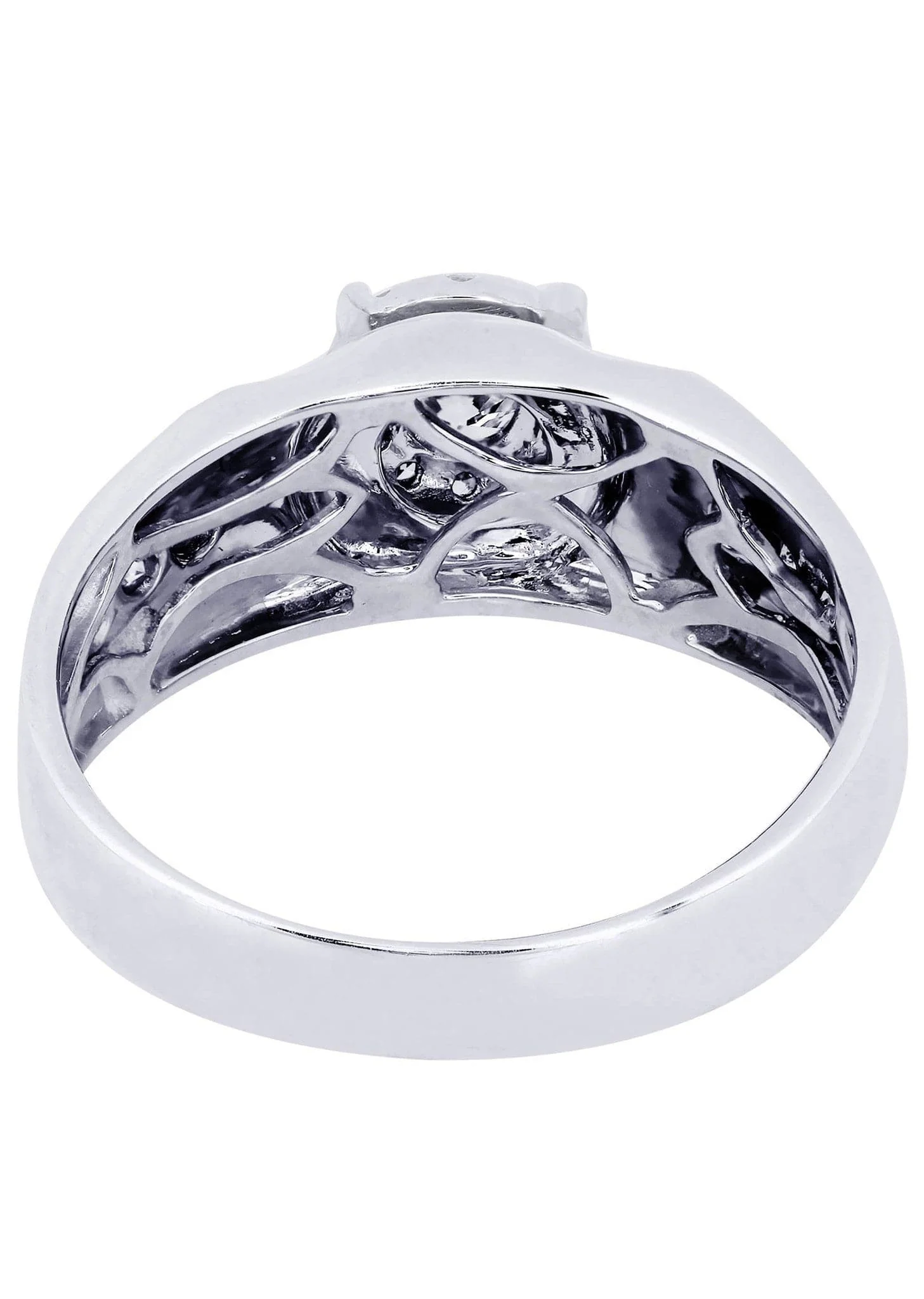 White Gold Mens Diamond Ring| 0.76 Carats| 6.6 Grams - Image 3