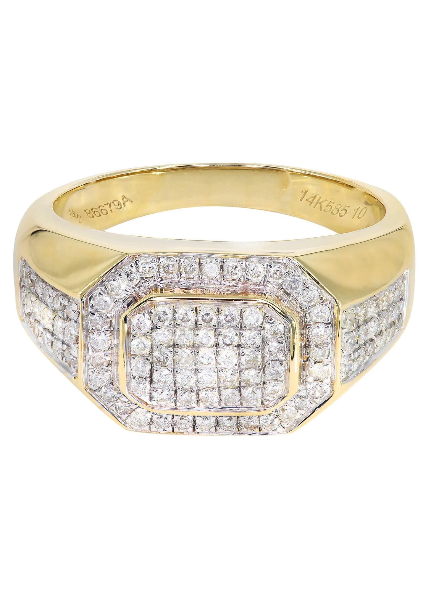 Mens Diamond Pinky Ring| 0.77 Carats| 10.15 Grams