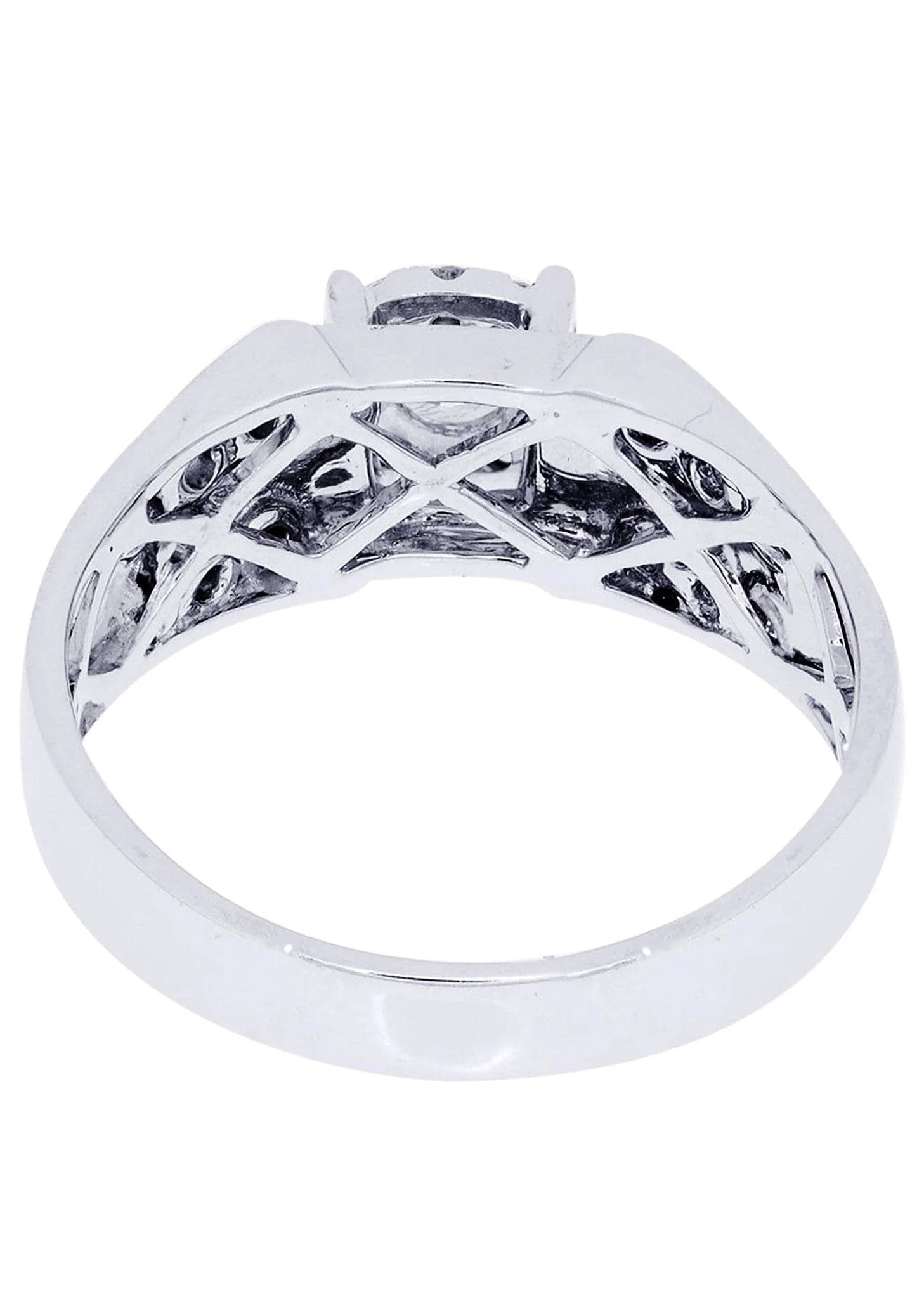 White Gold Mens Diamond Ring| 0.77 Carats| 6.41 Grams - Image 3