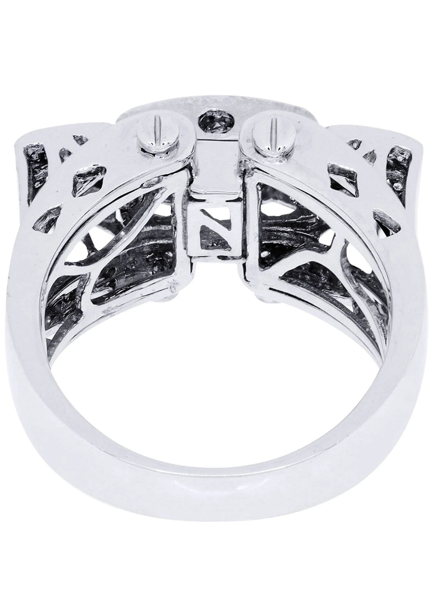 White Gold Mens Diamond Ring| 0.78 Carats| 13.69 Grams - Image 3