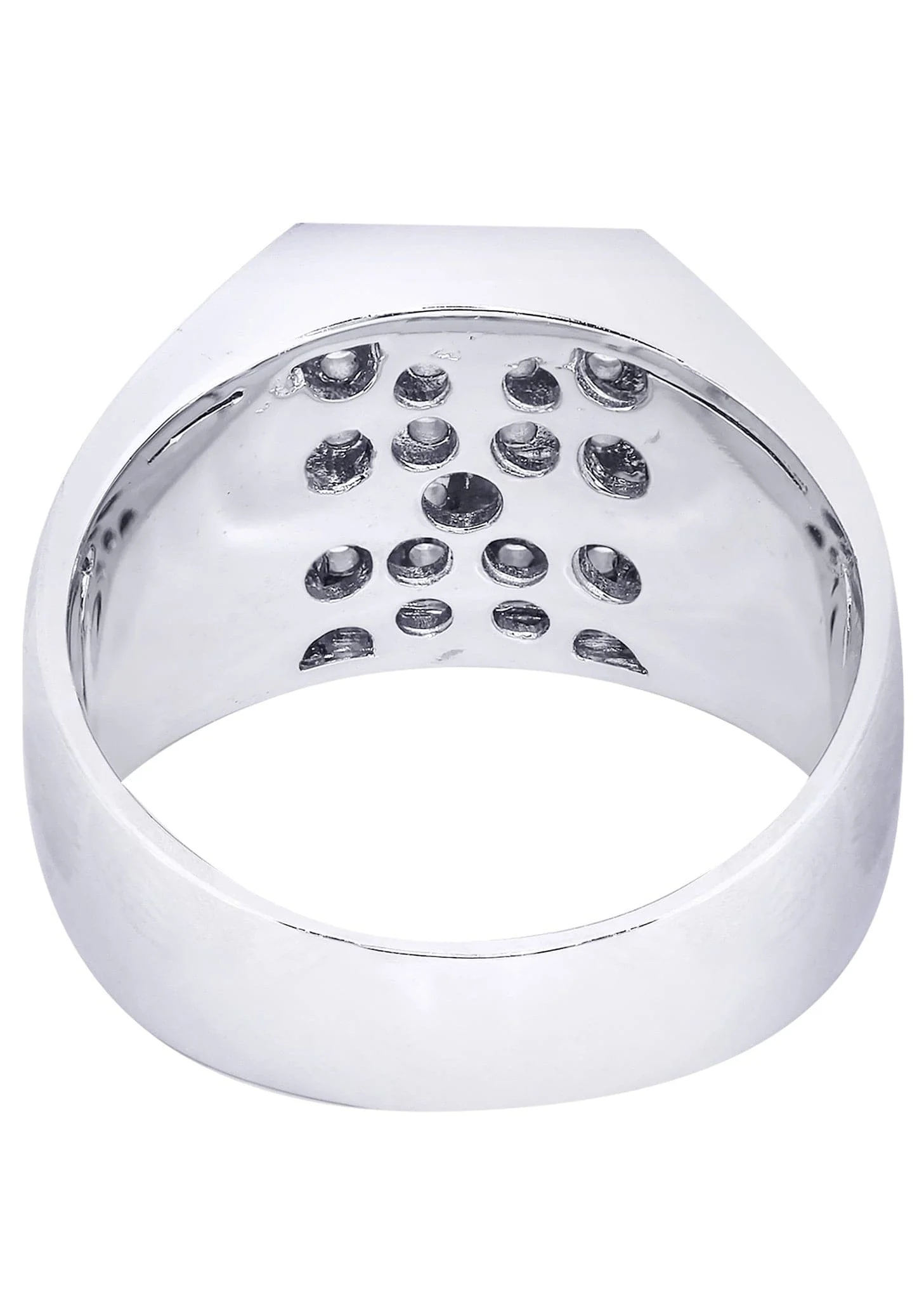 White Gold Mens Diamond Ring| 0.84 Carats| 14.01 Grams - Image 3
