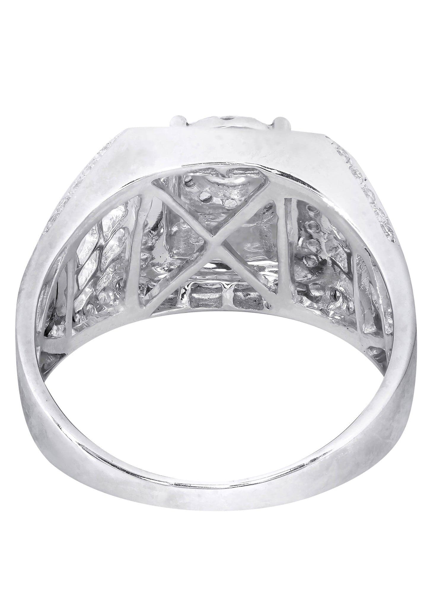 White Gold Mens Diamond Ring| 0.84 Carats| 8.54 Grams - Image 3