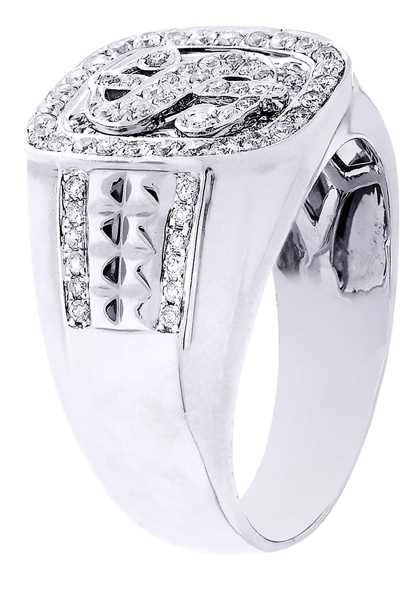 White Gold Mens Diamond Ring| 0.86 Carats| 11.07 Grams - Image 2
