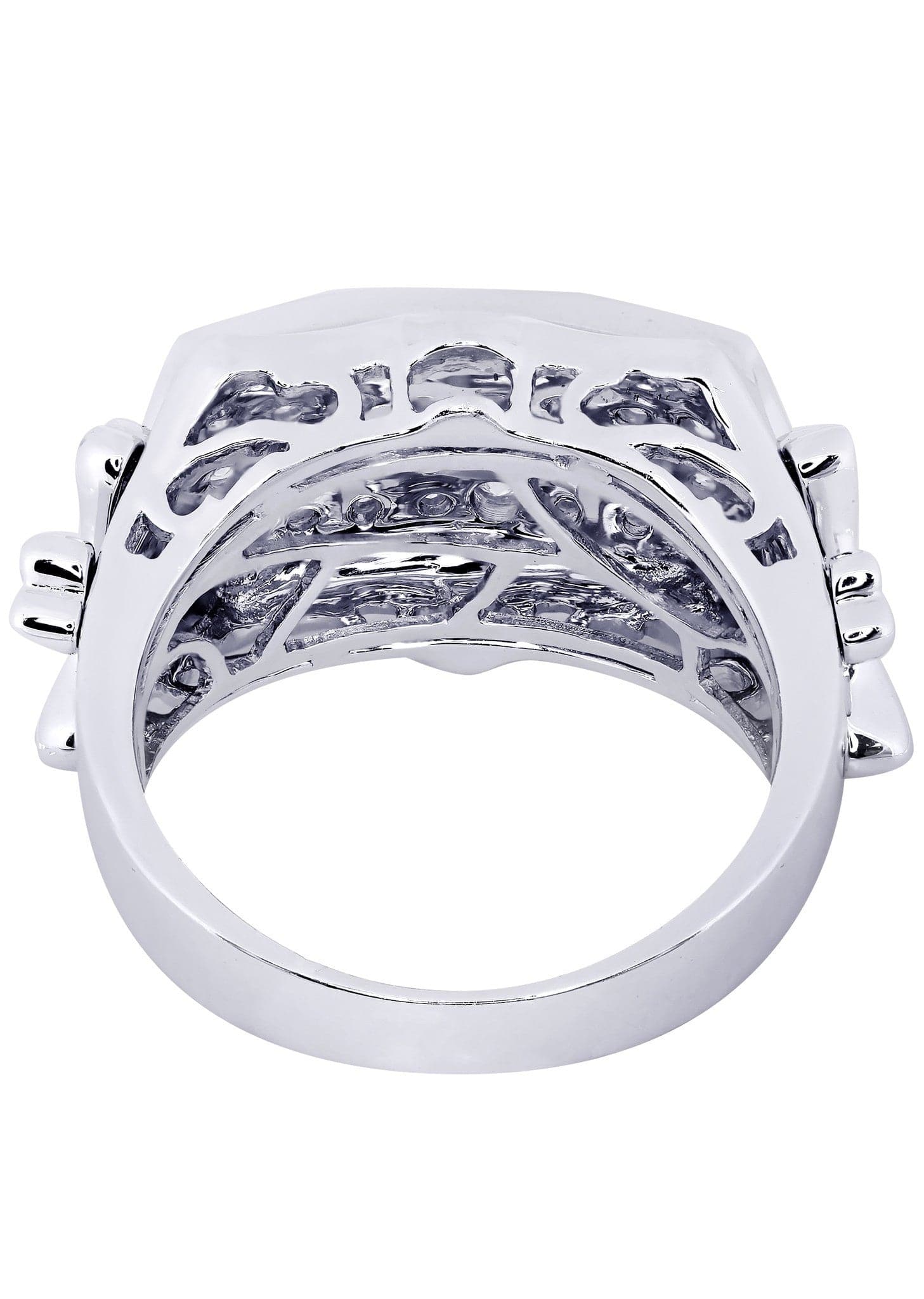 White Gold Mens Diamond Ring| 0.87 Carats| 12.57 Grams - Image 3