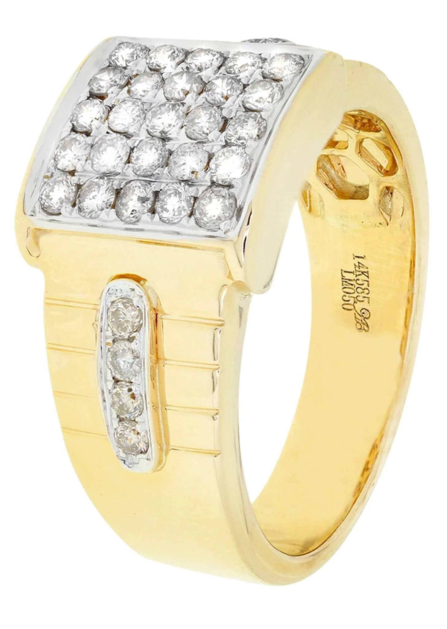 Mens Diamond Ring / Pinky Diamond Ring| 0.88 Carats - Image 2