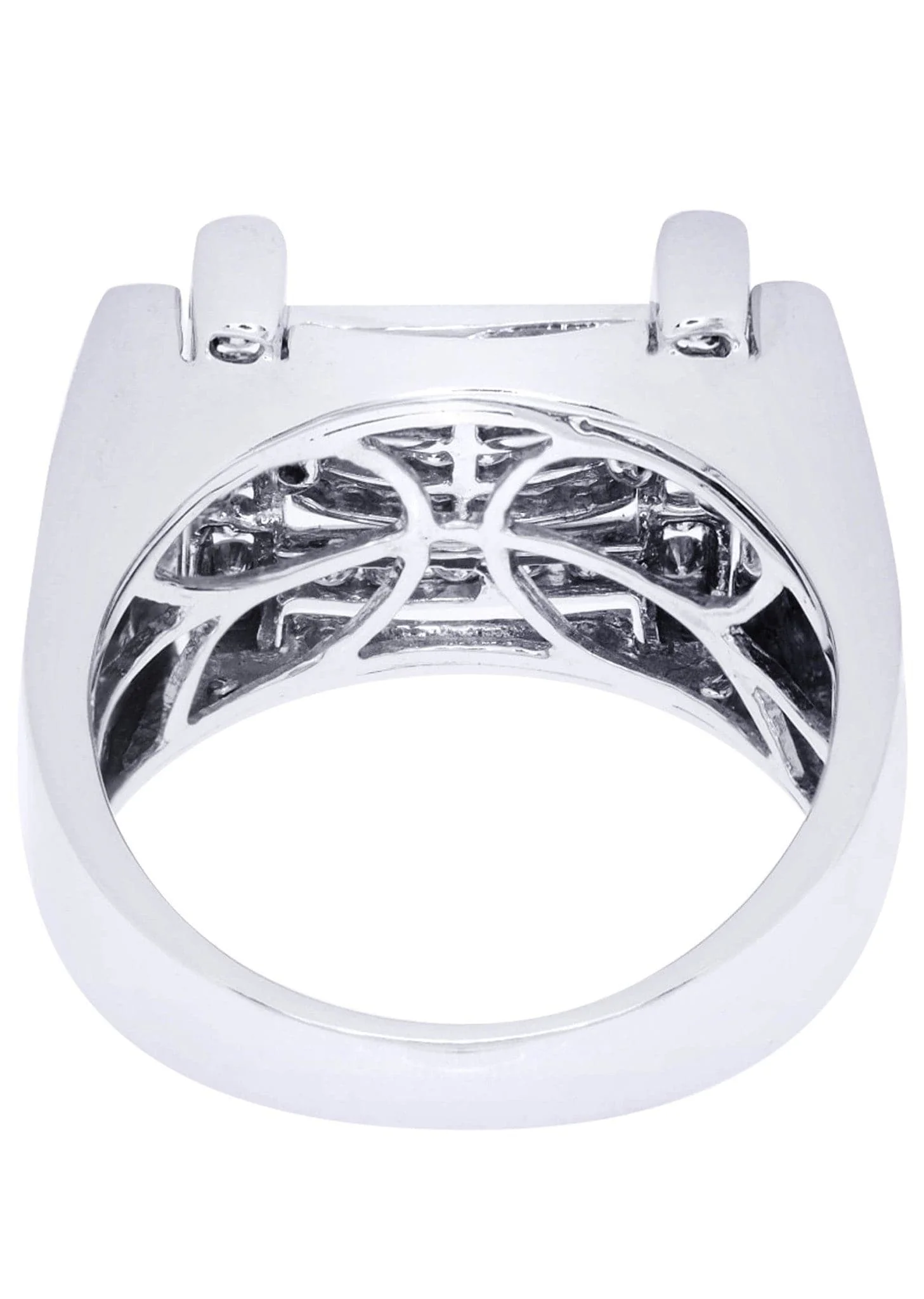 White Gold Mens Diamond Ring| 0.89 Carats| 12.3 Grams - Image 3