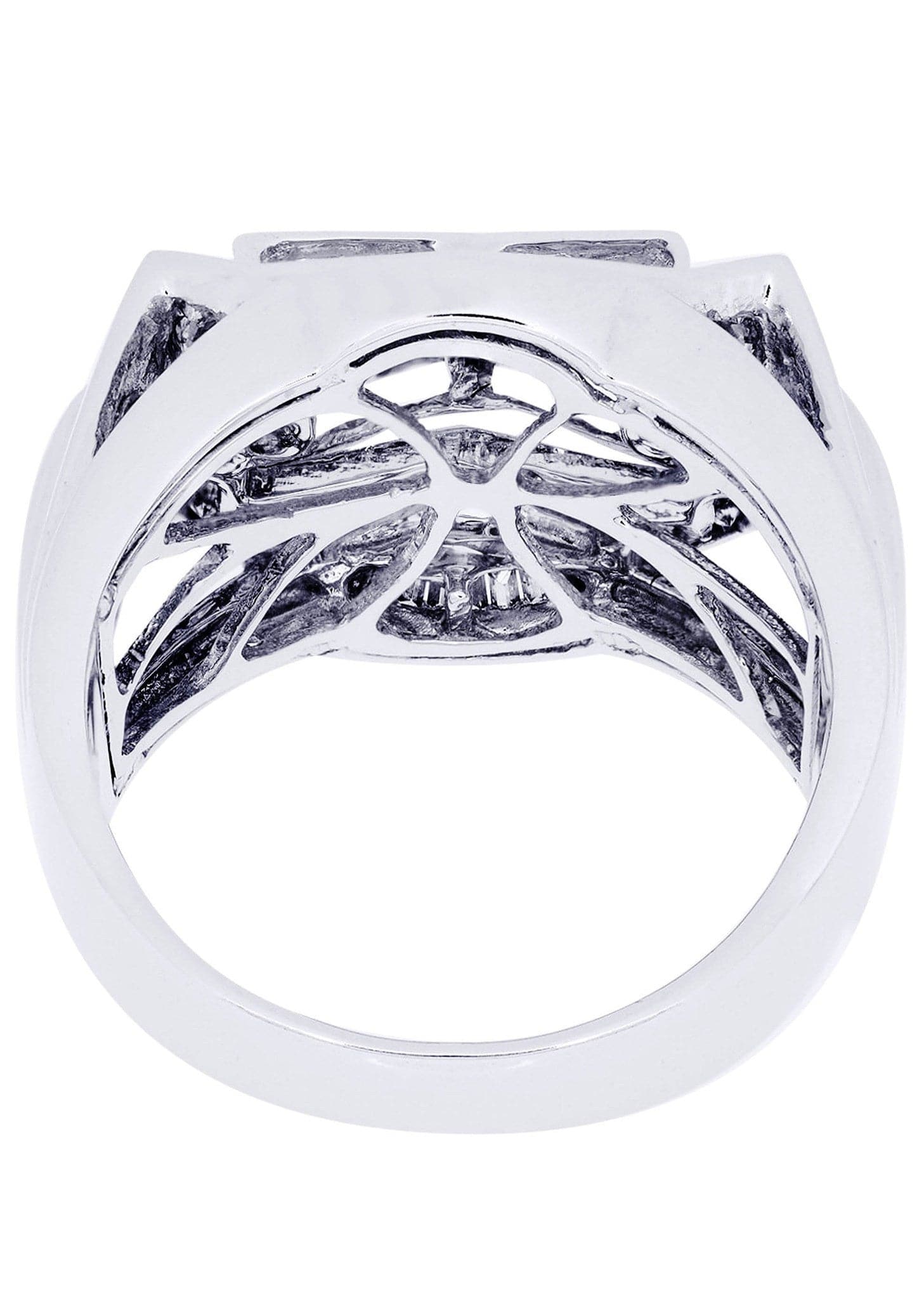 White Gold Mens Diamond Ring| 0.89 Carats| 13.65 Grams - Image 3