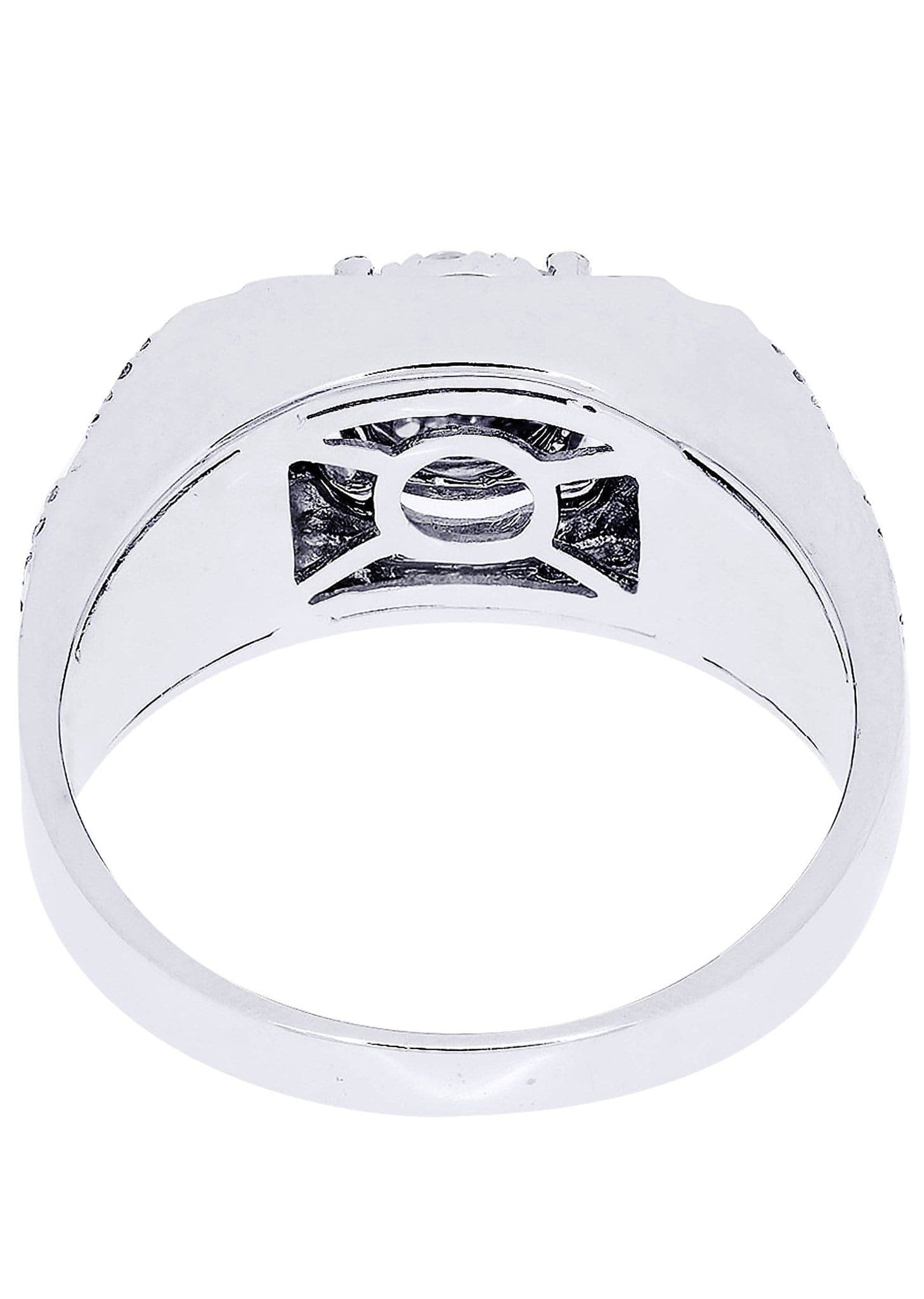 White Gold Mens Diamond Ring| 0.89 Carats| 7.35 Grams - Image 3