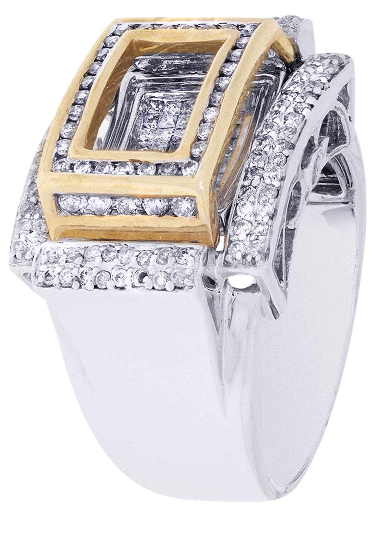 White Gold Mens Diamond Ring| 0.9 Carats| 15.49 Grams - Image 2