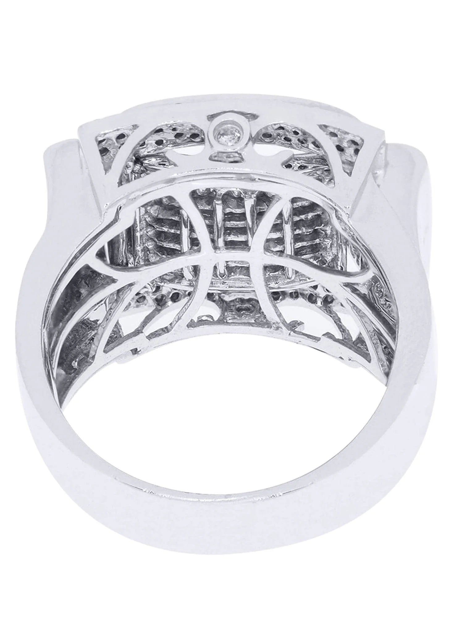 White Gold Mens Diamond Ring| 0.9 Carats| 15.49 Grams - Image 3
