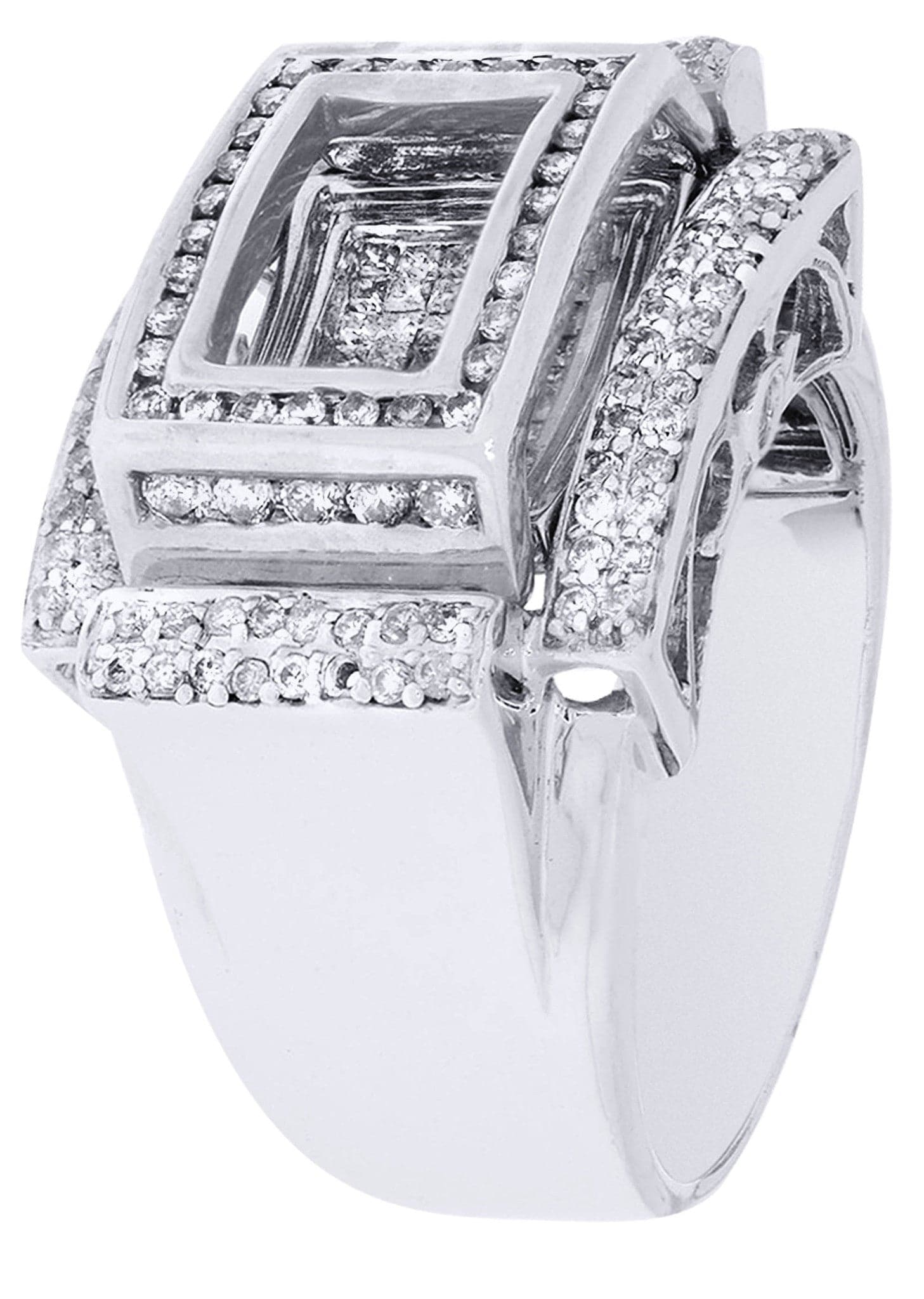 White Gold Mens Diamond Ring| 0.9 Carats| 15.88 Grams - Image 2